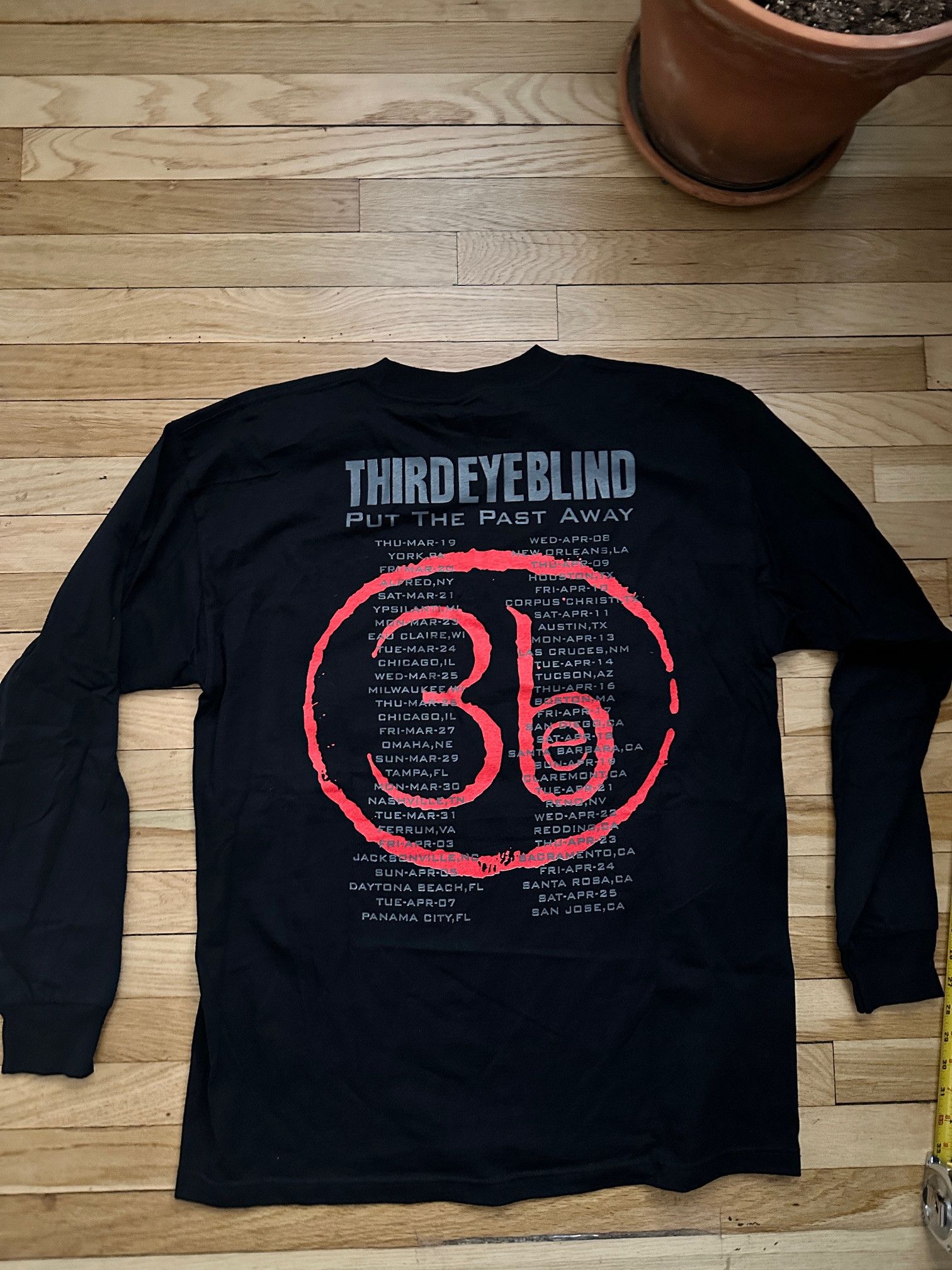 Vintage Third Eye Blind Long Sleeve Shirt Put The Past Away Tour Size US XL / EU 56 / 4 - 1 Thumbnail