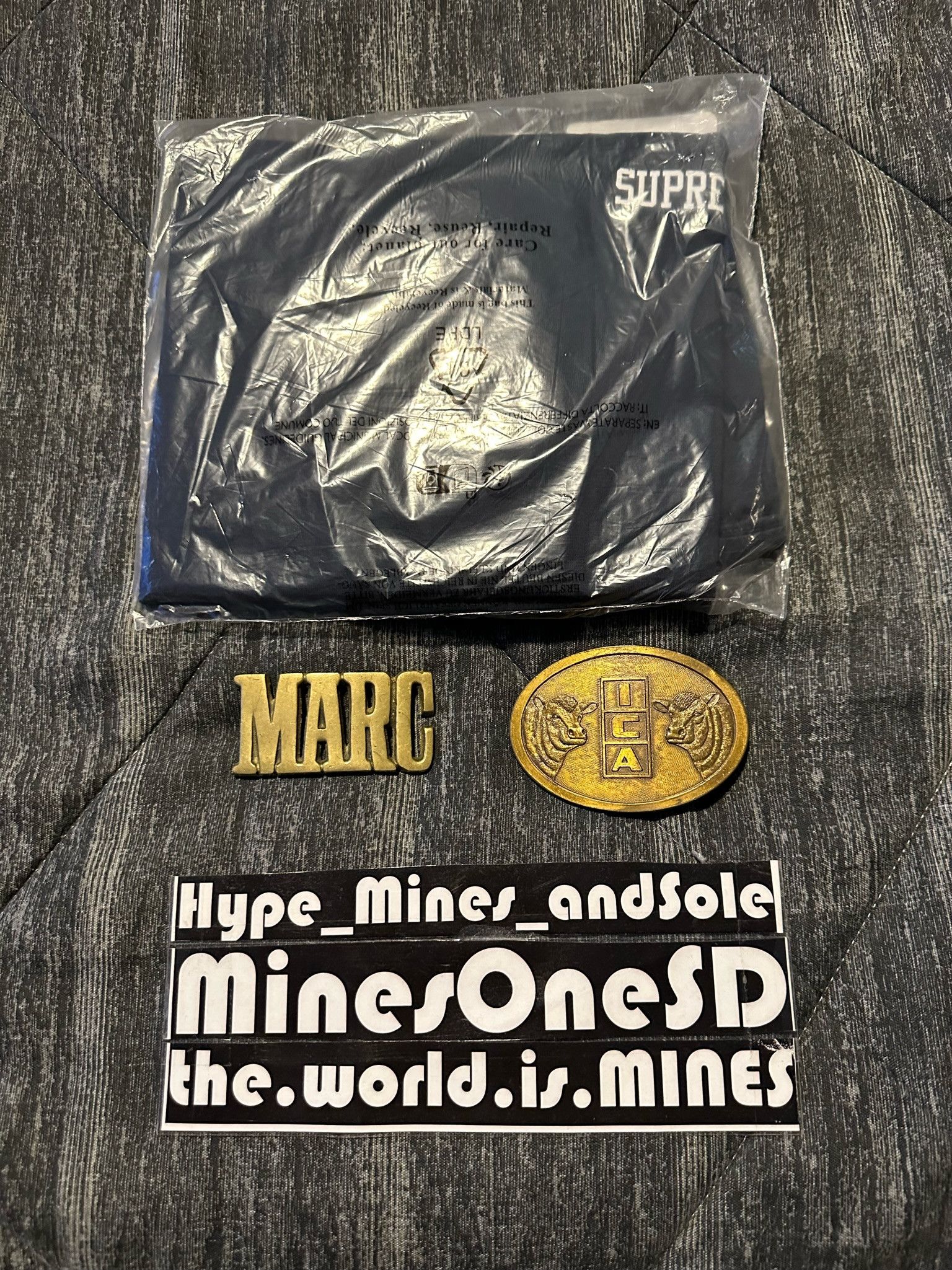 Supreme NWT Supreme Fighter Tee - Navy - XL Size US XL / EU 56 / 4 - 4 Thumbnail