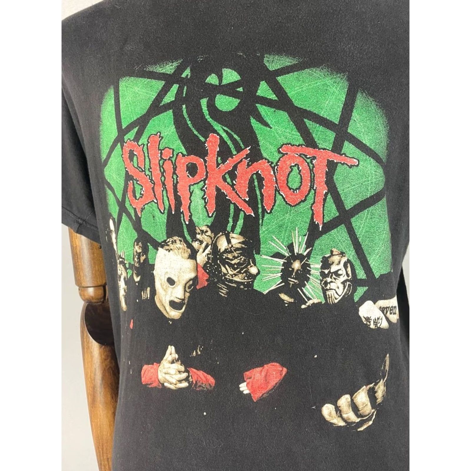 Frame Slipknot Shirt Mens L Black Band Frame Size Cotton Crew Neck Short Sleeve Size US L / EU 52-54 / 3 - 4 Thumbnail