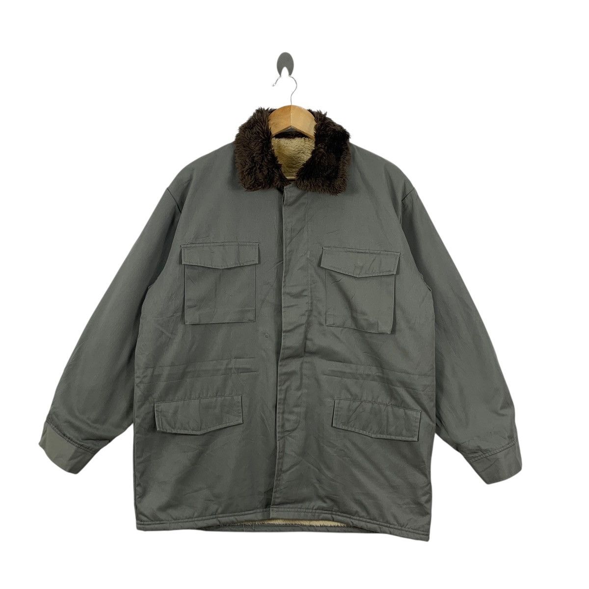 Vintage Vintage 1985 TOKYO NISSEI SHOKO Designer Barak Chore Jacket Size US XXL / EU 58 / 5 - 3 Thumbnail