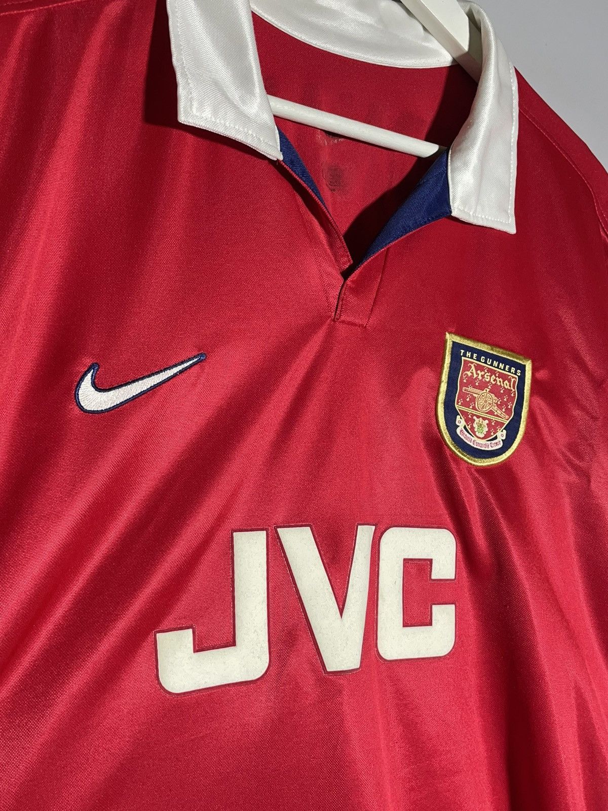 Nike × Vintage Arsenal FC Nike 1998/99 Vintage Y2k Blokecore Football Shirt Size US XL / EU 56 / 4 - 3 Thumbnail