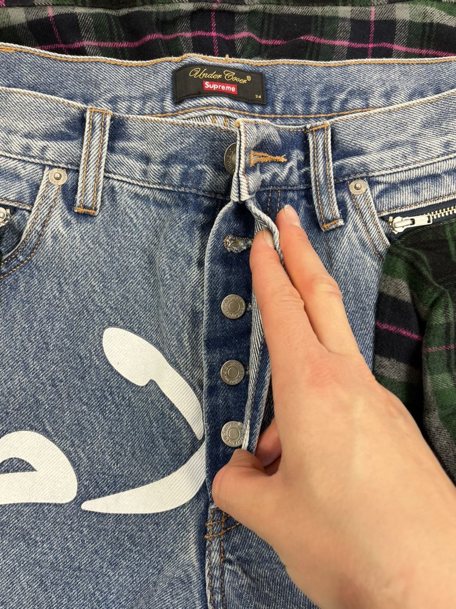 Supreme × Undercover JEANS WITH LAYERED SHIRT Size US 34 / EU 50 - 12 Thumbnail