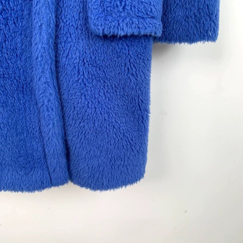 Max Mara Max Mara Teddy Collection Blue Teddy Alpaca Lapel Double B Size XS / US 0-2 / IT 36-38 - 4 Thumbnail