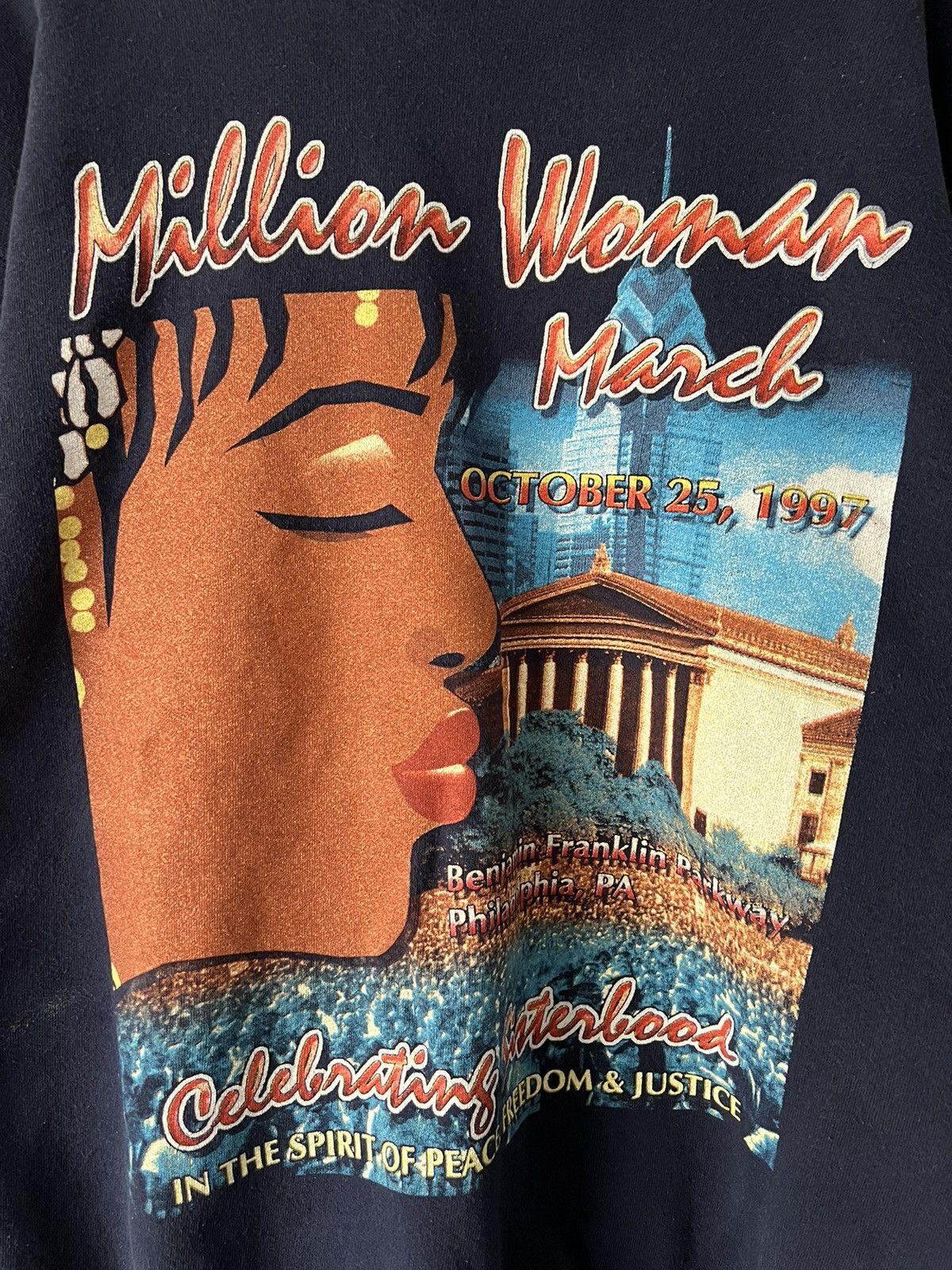 Band Tees Vintage 90s Million Woman March Rap tee Crewneck - Rare Size US XL / EU 56 / 4 - 4 Thumbnail