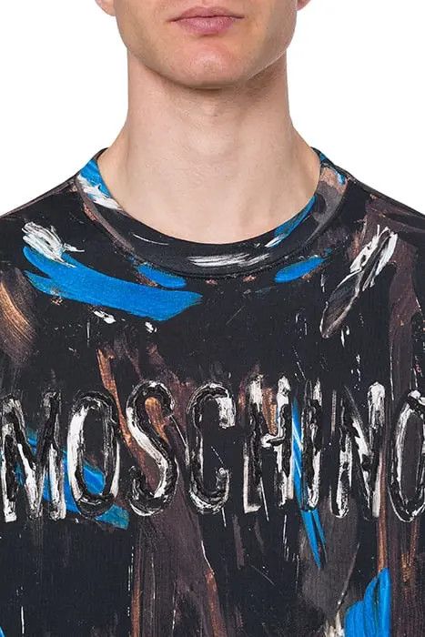 Moschino o1y0225 Logo Crewneck Sweatshirt in Multicolor Size US S / EU 44-46 / 1 - 2 Thumbnail