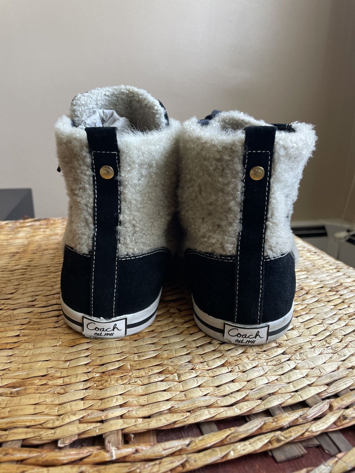 Coach Coach Shearling Sneakers Size US 11 / IT 41 - 3 Thumbnail