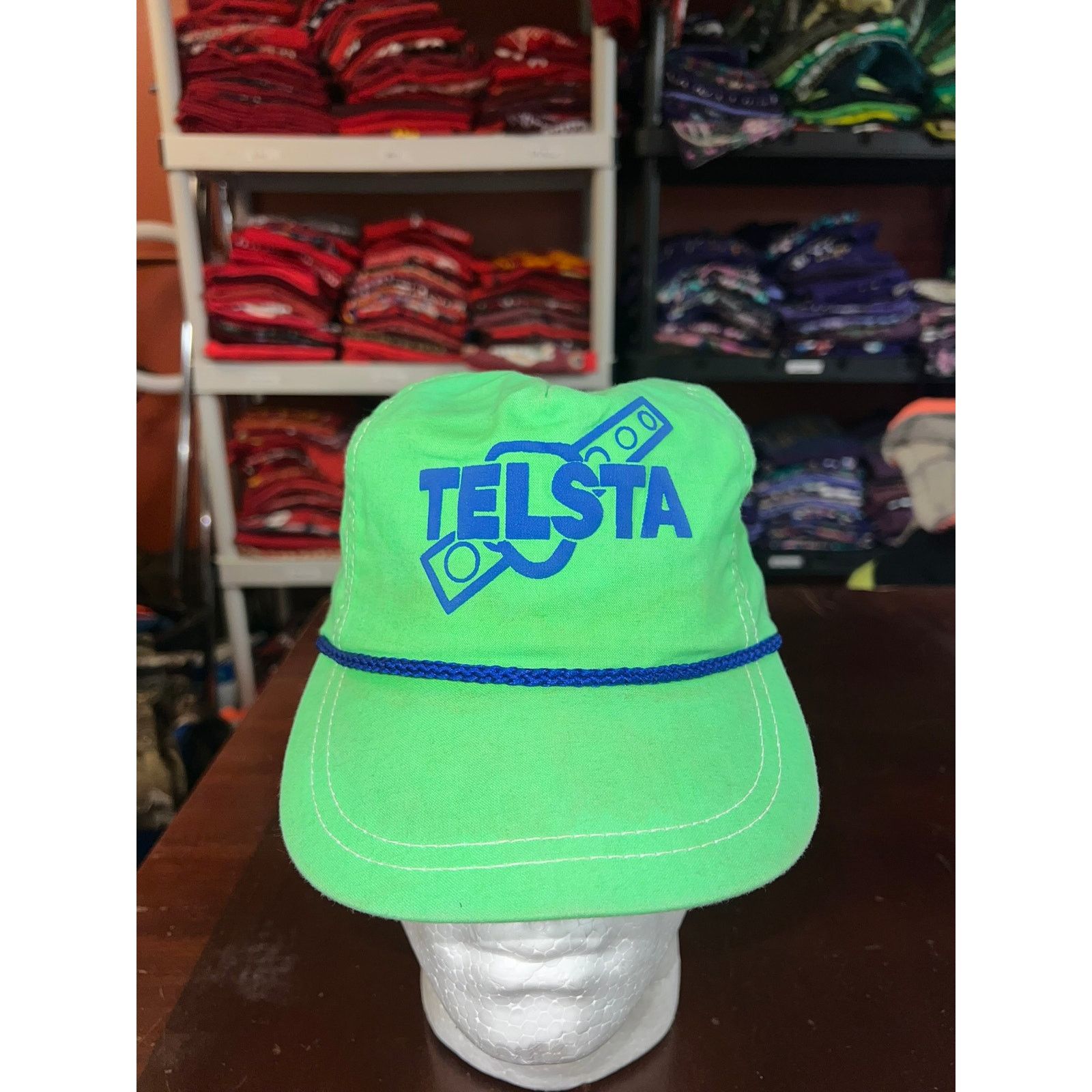 Vintage Vintage Telsta Hat Mechanics Part Roper Cap 90s VTG WORN Size ONE SIZE - 1 Thumbnail