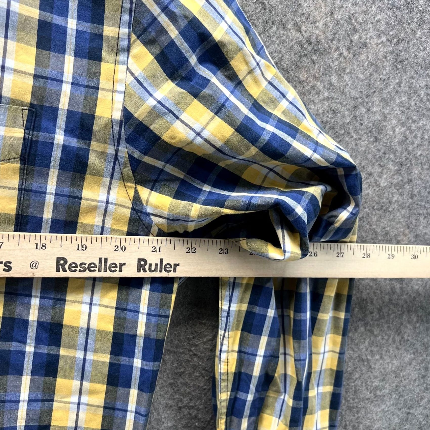 Tommy Hilfiger Tommy Hilfiger Shirt Men Small Adult Yellow Plaid Classic Fit Button-Down Long Sleeve Size US S / EU 44-46 / 1 - 5 Thumbnail