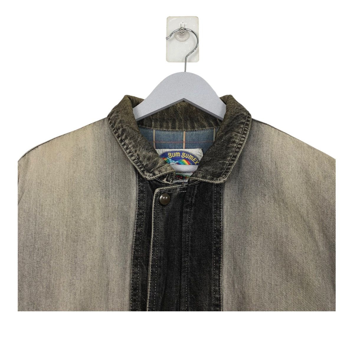 Issey Miyake × Japanese Brand STEAL💥90s GUM GUMEX DENIM RIOT BOMBER JACKET Size US M / EU 48-50 / 2 - 5 Thumbnail