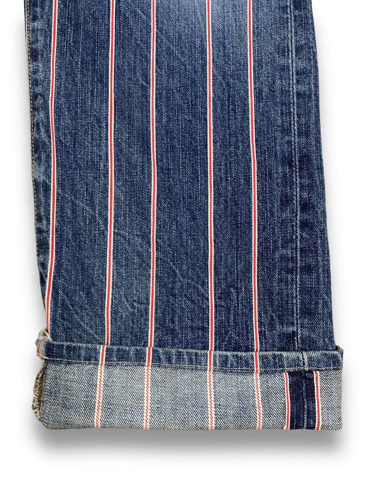 Edwin Vintage Edwin 13Oz Grand Blue Full Selvedge Loose Fit Jeans Size US 31 - 14 Thumbnail