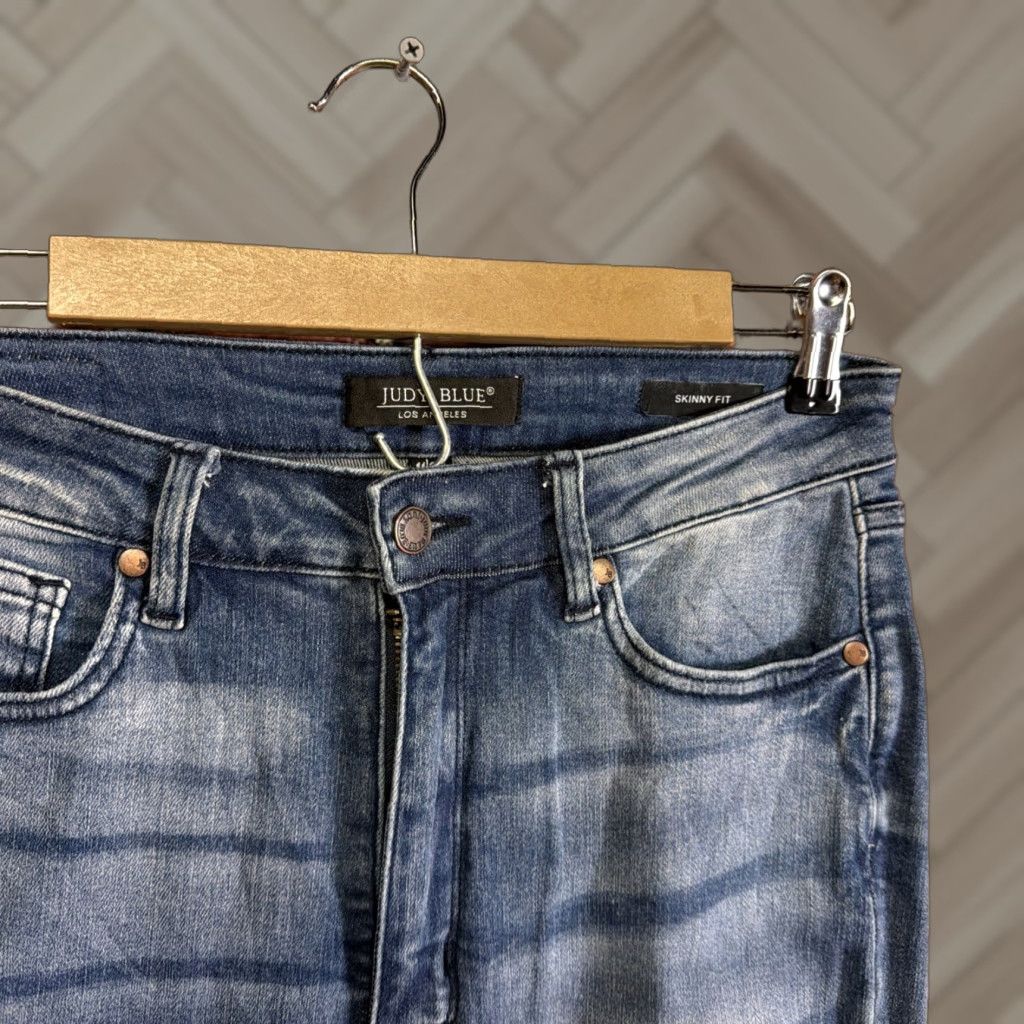 Denime Judy Blue Jeans Women Slim Skinny Fit Blue Denim 26/30 Waist 26 Inseam 26 Medium Wash 5-Pocket Distressed Regular Size Type Regular Adult Womens Size 30" / US 8 / IT 44 - 1 Thumbnail