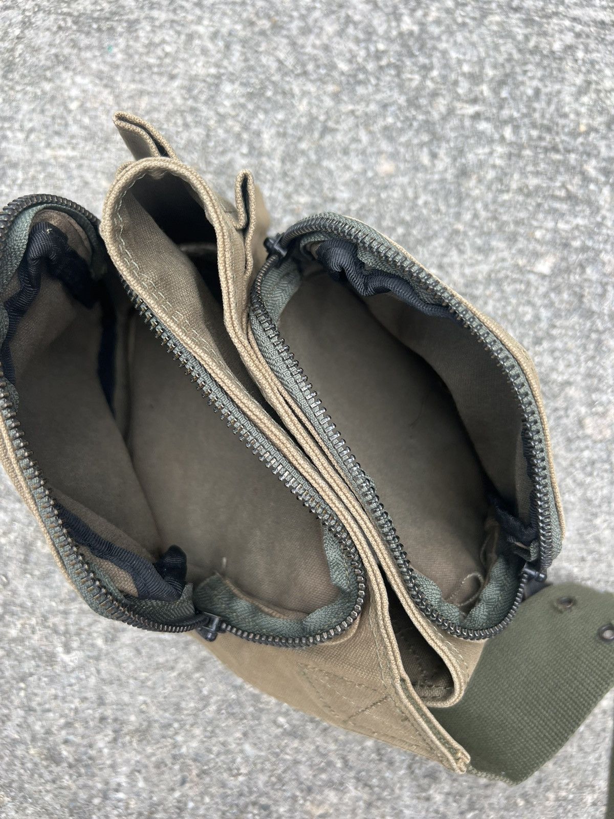 Lad Musician Vintage Lad Musician Faded Olive Green Military Chest Bag Size ONE SIZE - 25 Thumbnail