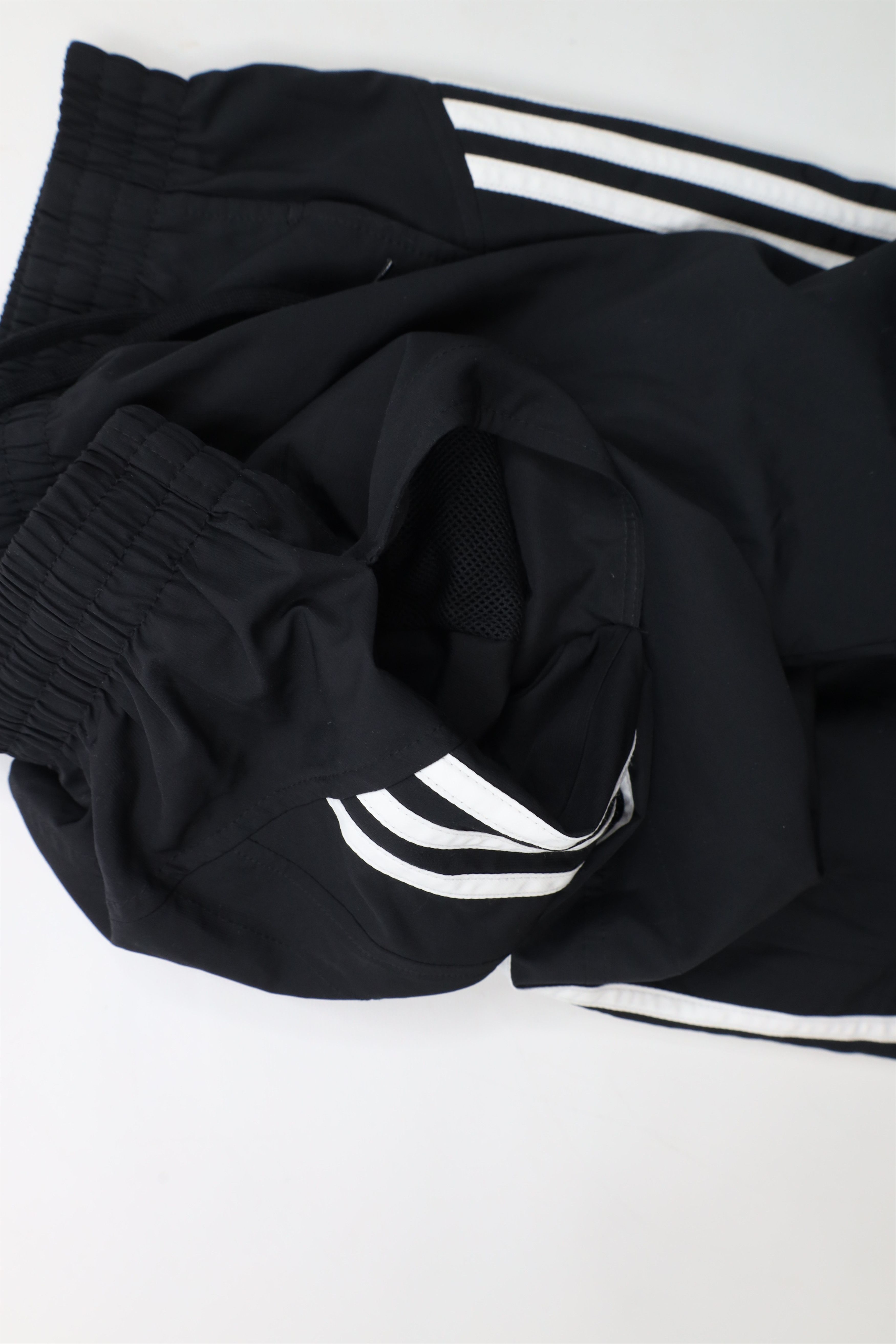 Adidas × Vintage Vintage Y2K Adidas Striped Lined Wide Leg Pants Black Size US 34 / EU 50 - 9 Thumbnail