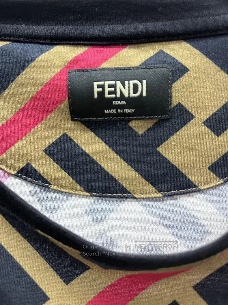 Fendi Fendi Printed Double F Short Sleeve T-Shirt Size US L / EU 52-54 / 3 - 3 Thumbnail