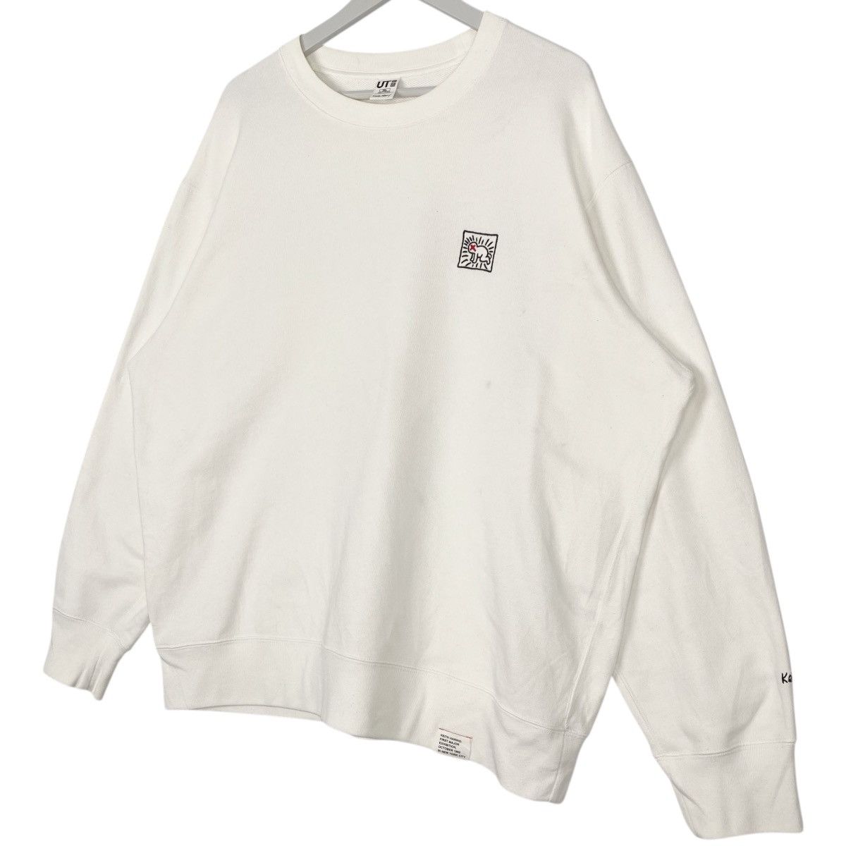 Vintage Vintage Ut Keith Haring Crewneck Sweatshirt White Size US XXL / EU 58 / 5 - 2 Thumbnail