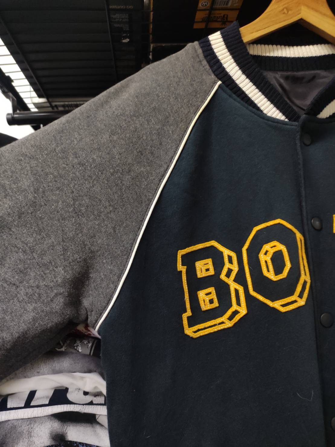 Billabong Rare! Vtg 00's 2Side Billabong " Bong " Varsity Jacket Size US L / EU 52-54 / 3 - 11 Thumbnail