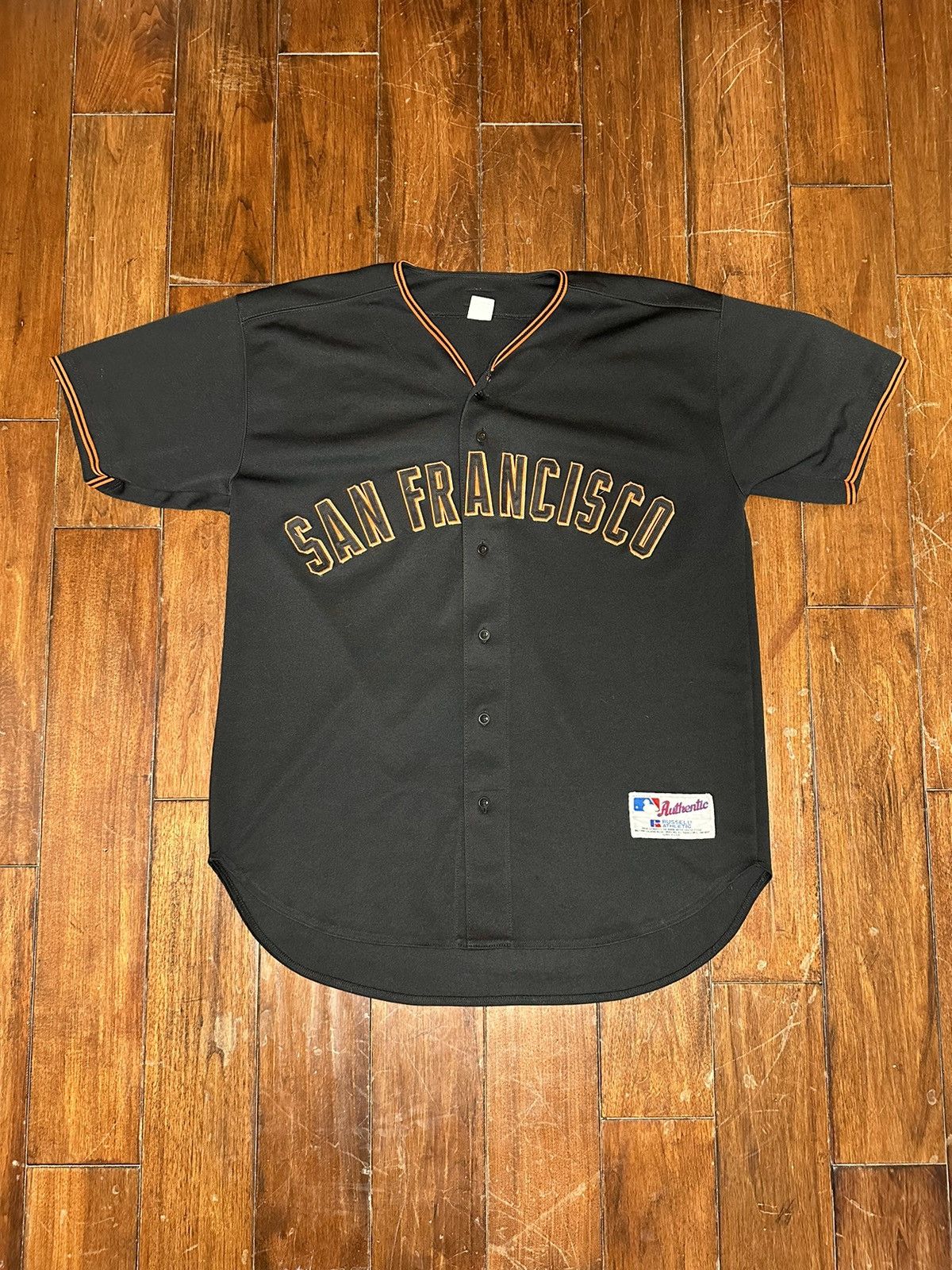 image of Russell Athletic x Vintage Russel Athletic San Francisco Giants Jersey in Black, Men's (Size XL)