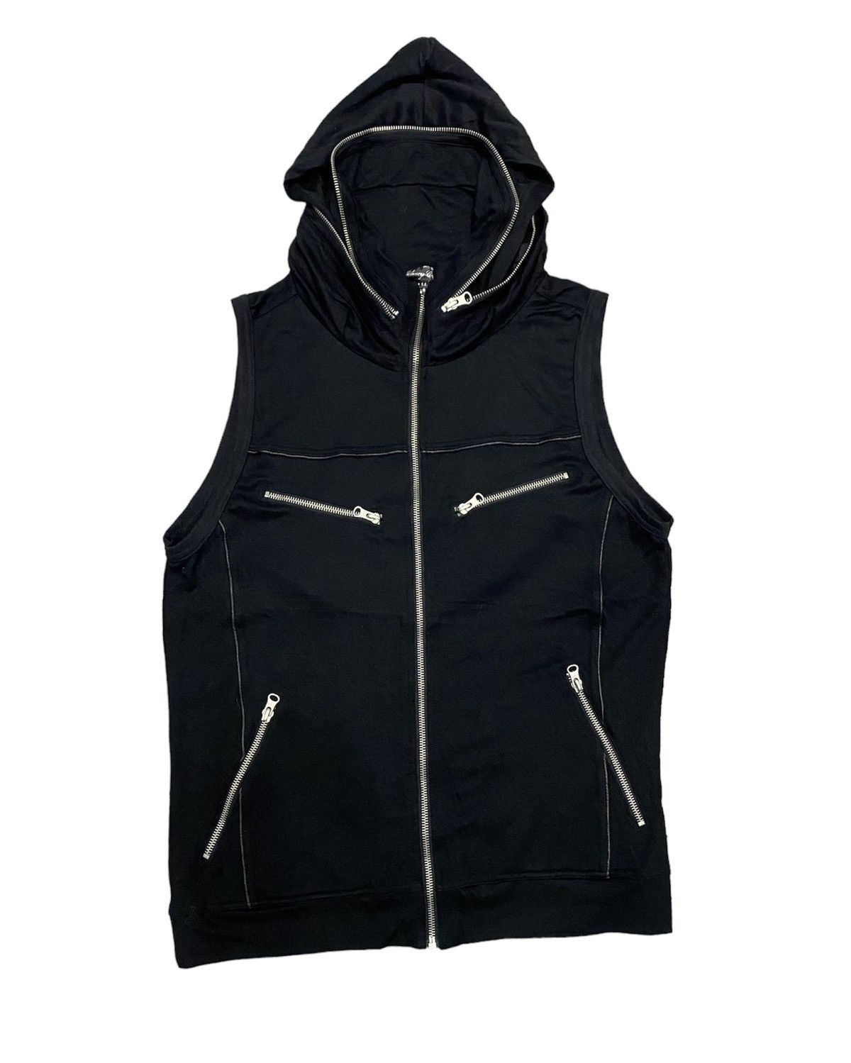 Japanese Brand Vtg Laucy Cool Japan Bondage zipper paneled hoodie Size US M / EU 48-50 / 2 - 1 Thumbnail