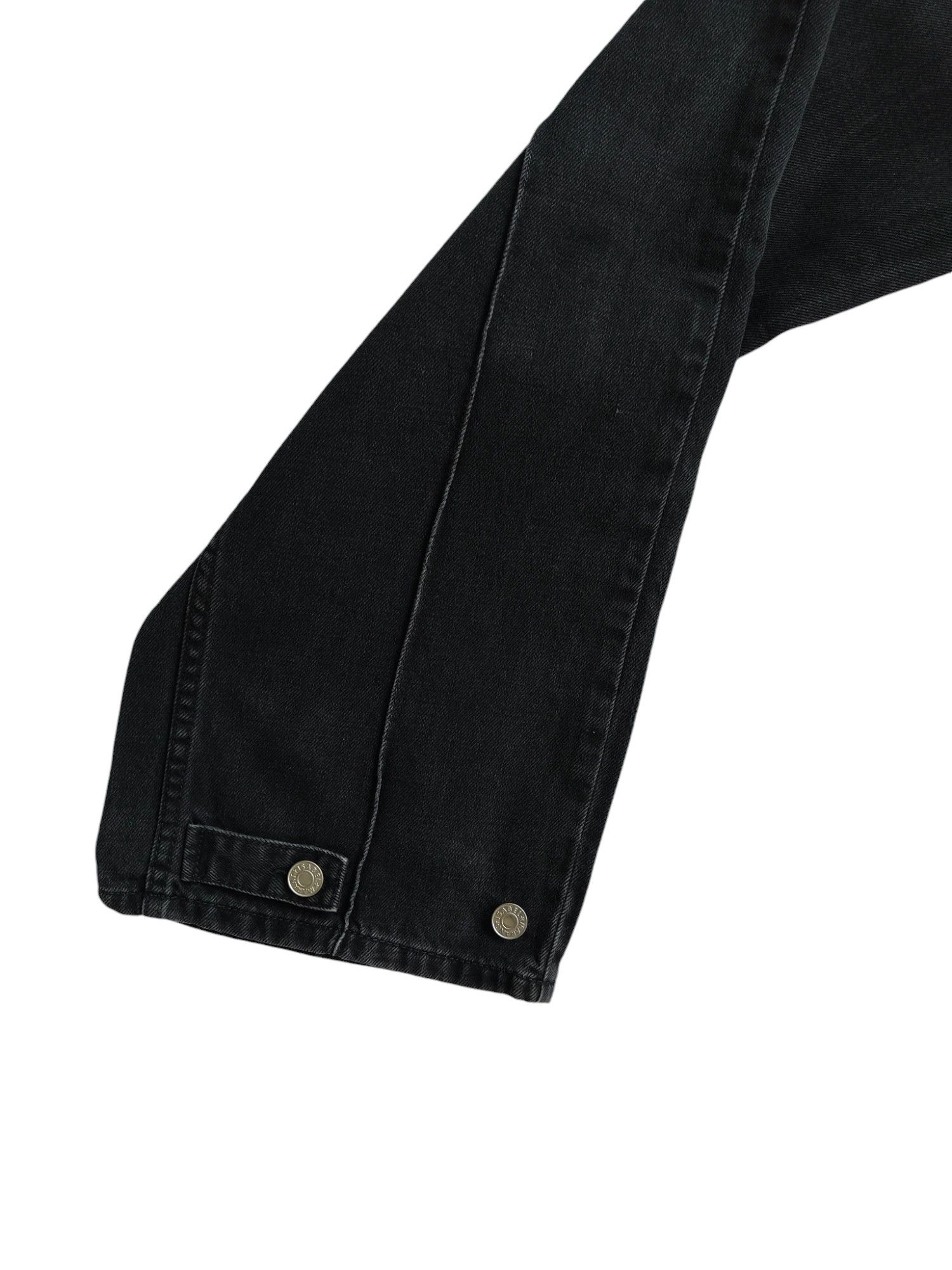 Isabel Marant Black Straight Leg Jeans With Adjustable Tack At Bottom Size 25" / US 0 / IT 36 - 4 Thumbnail