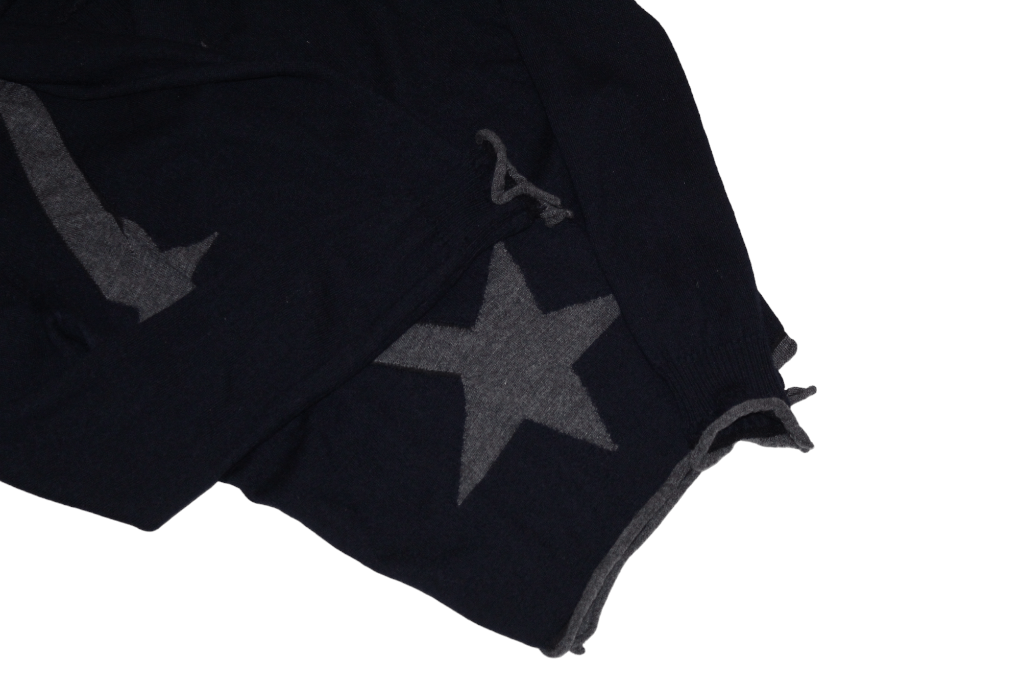 Marithe + Francois Girbaud VTG🔥M+FG Cravatatakiller Stars Knitted shawl cape cardigan Size S / US 4 / IT 40 - 6 Thumbnail