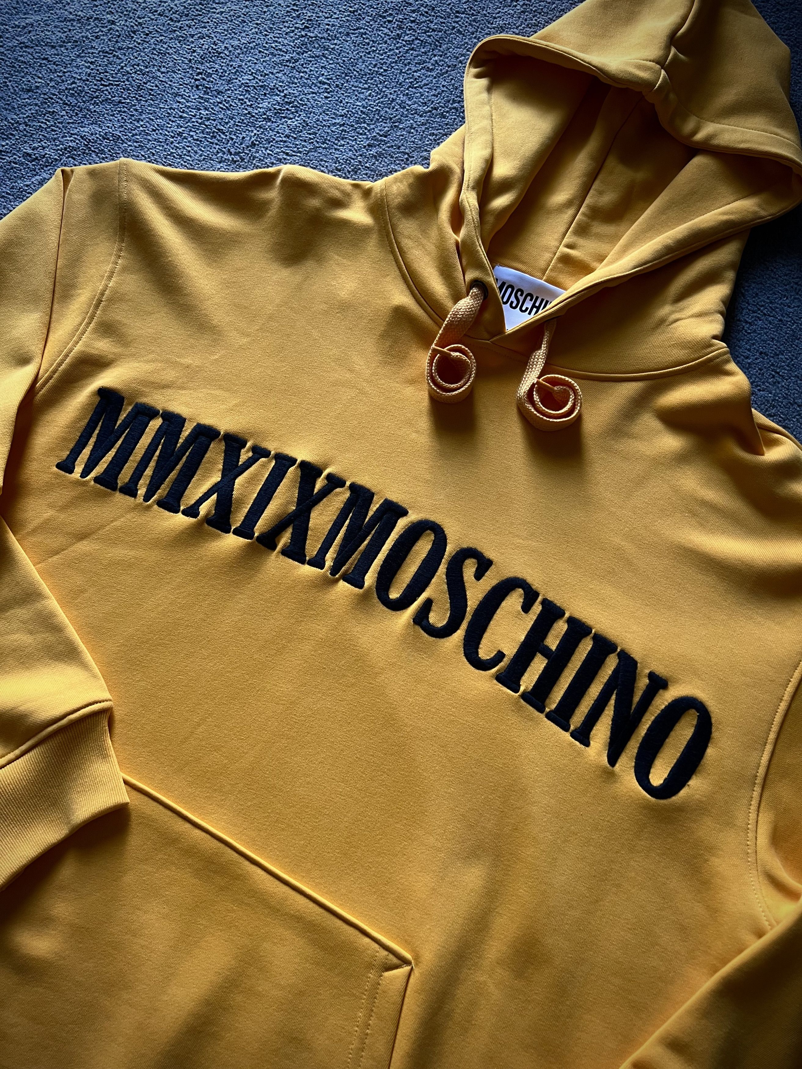 Moschino MOSCHINO HOODED COTTON SWEATSHIRT WITH MMXIX INSERT Size US M / EU 48-50 / 2 - 2 Thumbnail
