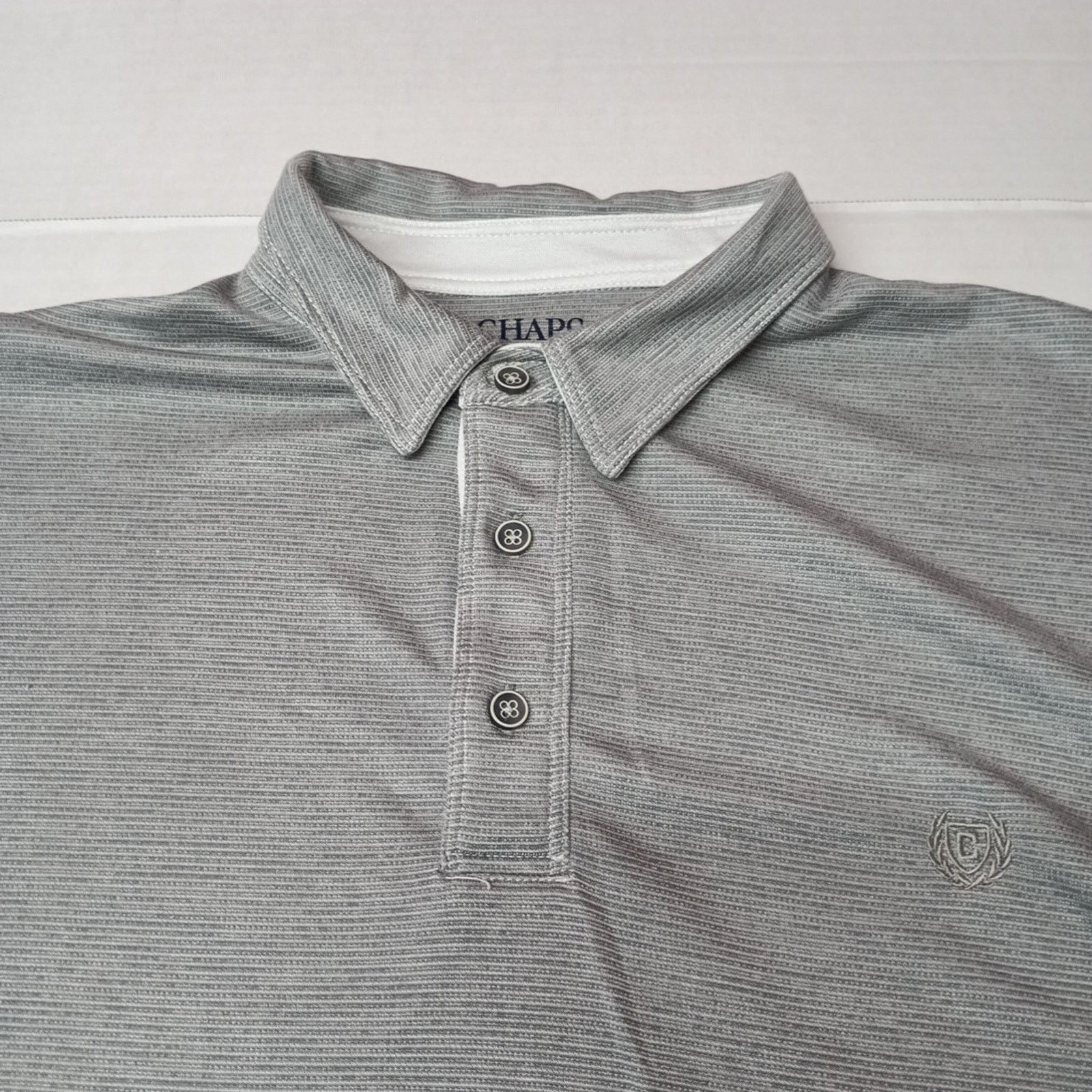 Chaps Chaps Milton Polo Shirt Men XL Gray Seacoast Wash Super Soft Size US XL / EU 56 / 4 - 2 Thumbnail