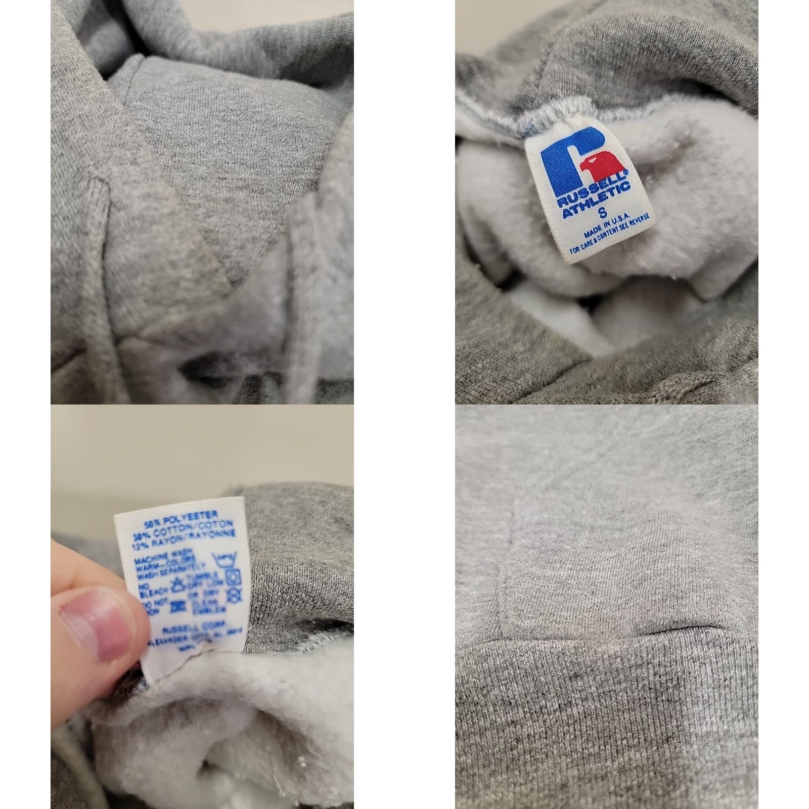 Russell Athletic VINTAGE Russell Athletic Hoodie Mens Small Gray Adirondack Camp Cherith Tri Blend Size US S / EU 44-46 / 1 - 8 Thumbnail