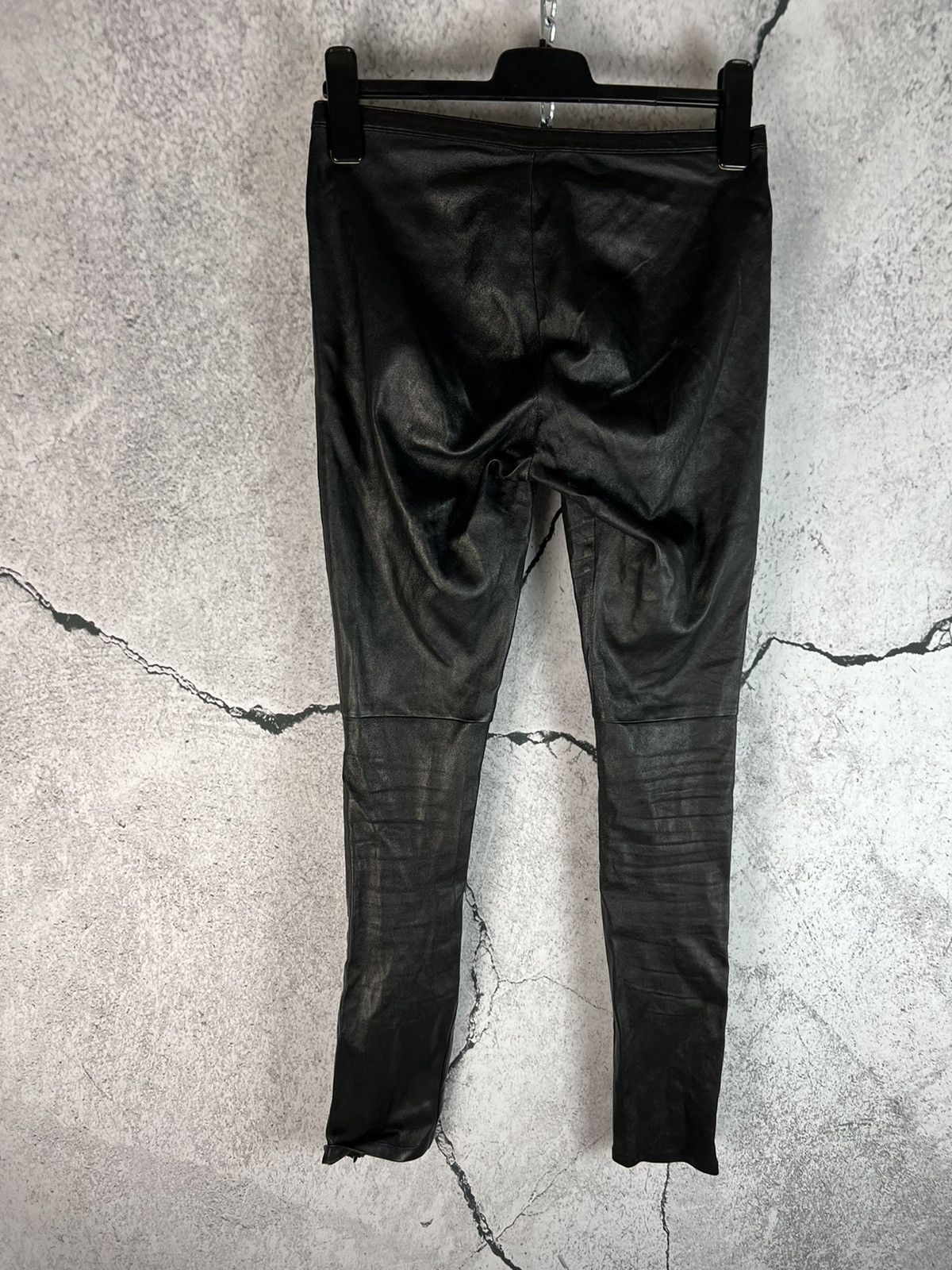 Sandro Black Sandro Leather leggings Pants Size 26" / US 2 / IT 38 - 2 Thumbnail