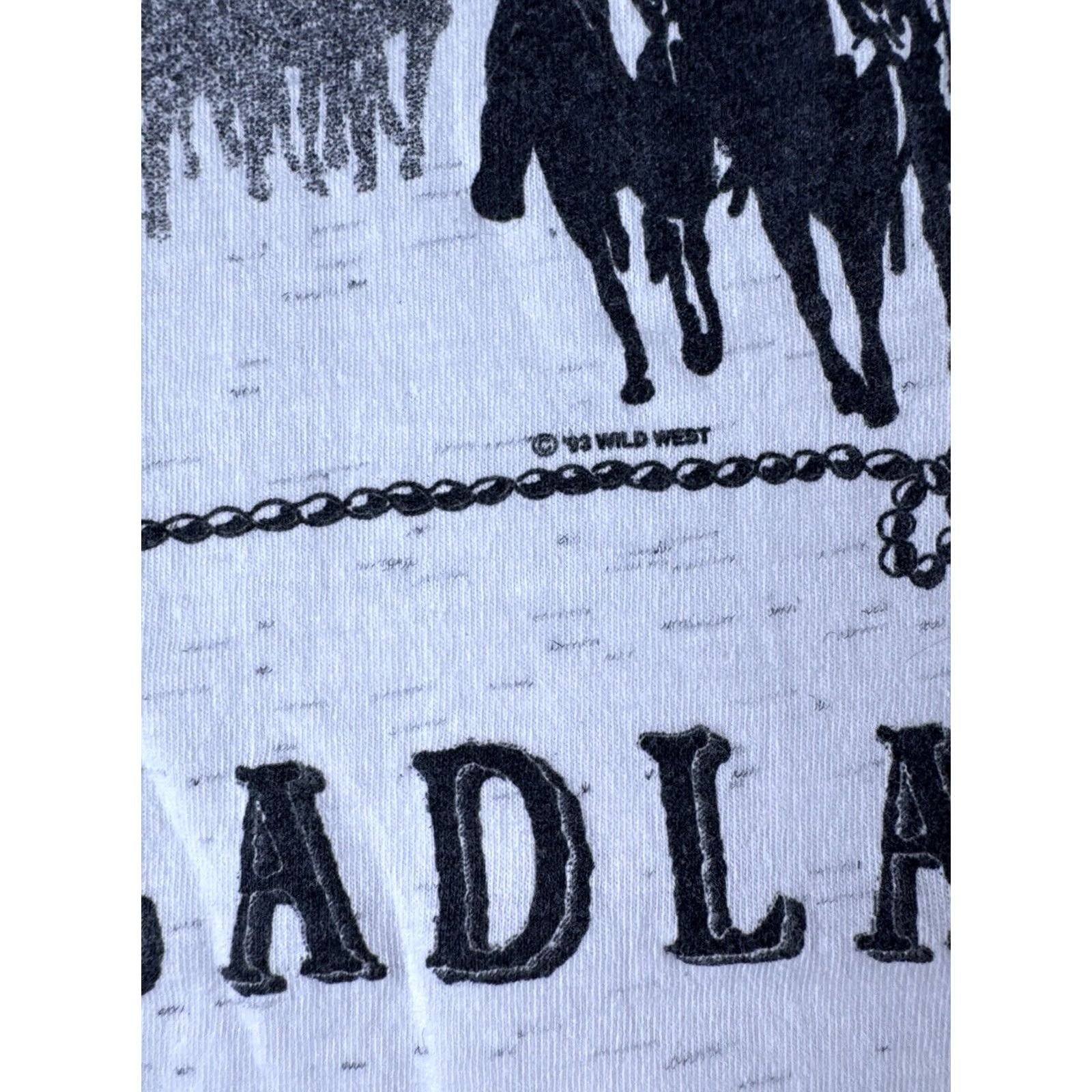 Vintage Vintage Oneita Power-T Cowboy Graphic T Shirt Size US L / EU 52-54 / 3 - 5 Thumbnail
