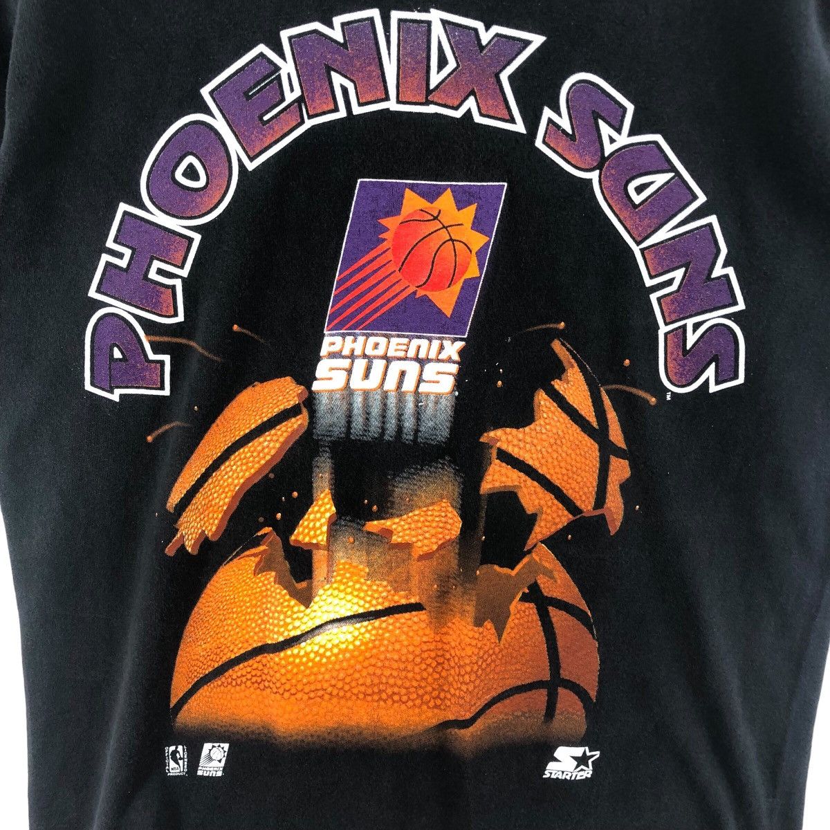 NBA × Starter × Vintage Pick!! Vtg 90's NBA PHOENIX SUNS Starter Faded Tee Tshirt Size US S / EU 44-46 / 1 - 8 Thumbnail
