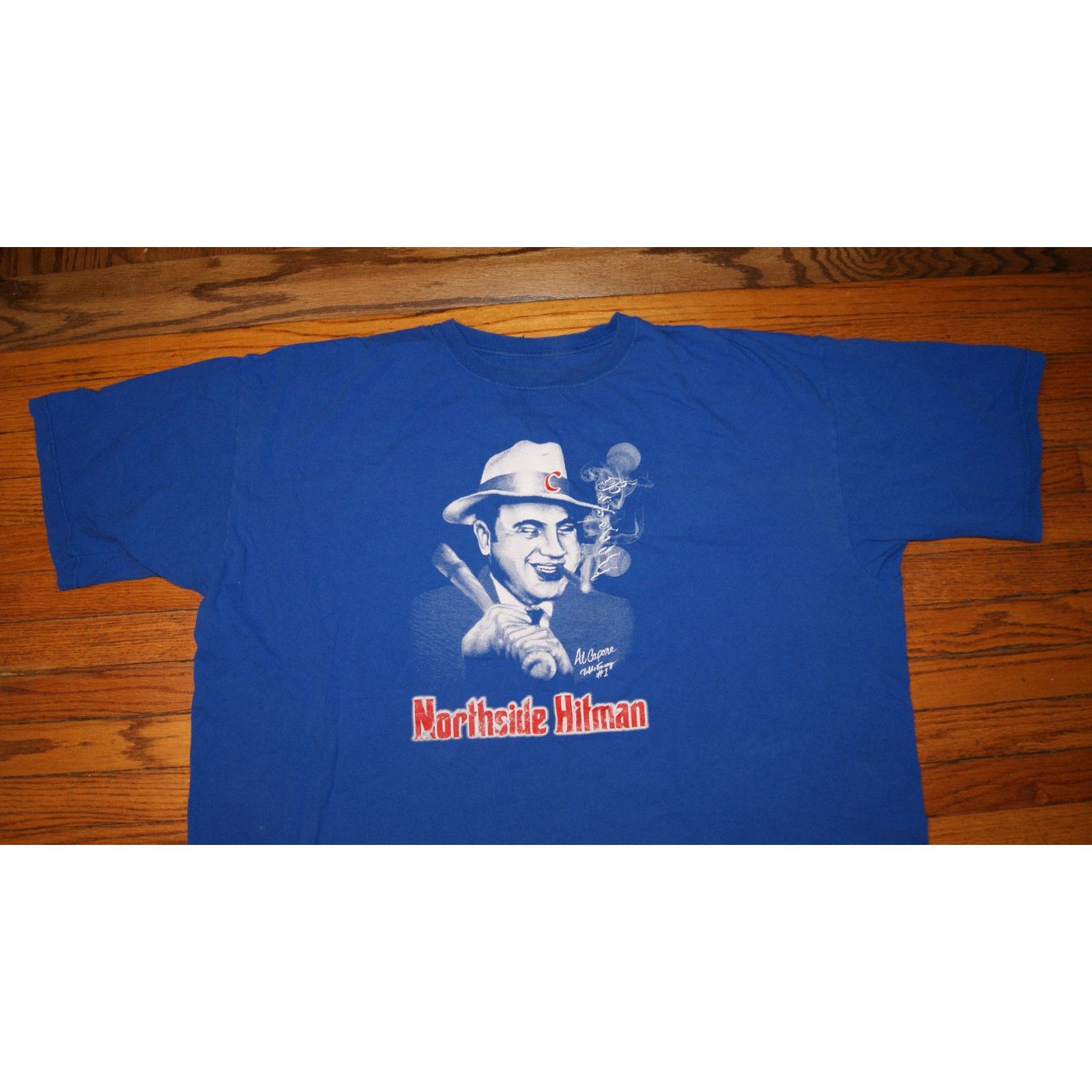 Anvil Chicago Cubs Northside Hitman Al Capone Blue 3XL TShirt Size US XXL / EU 58 / 5 - 1 Thumbnail
