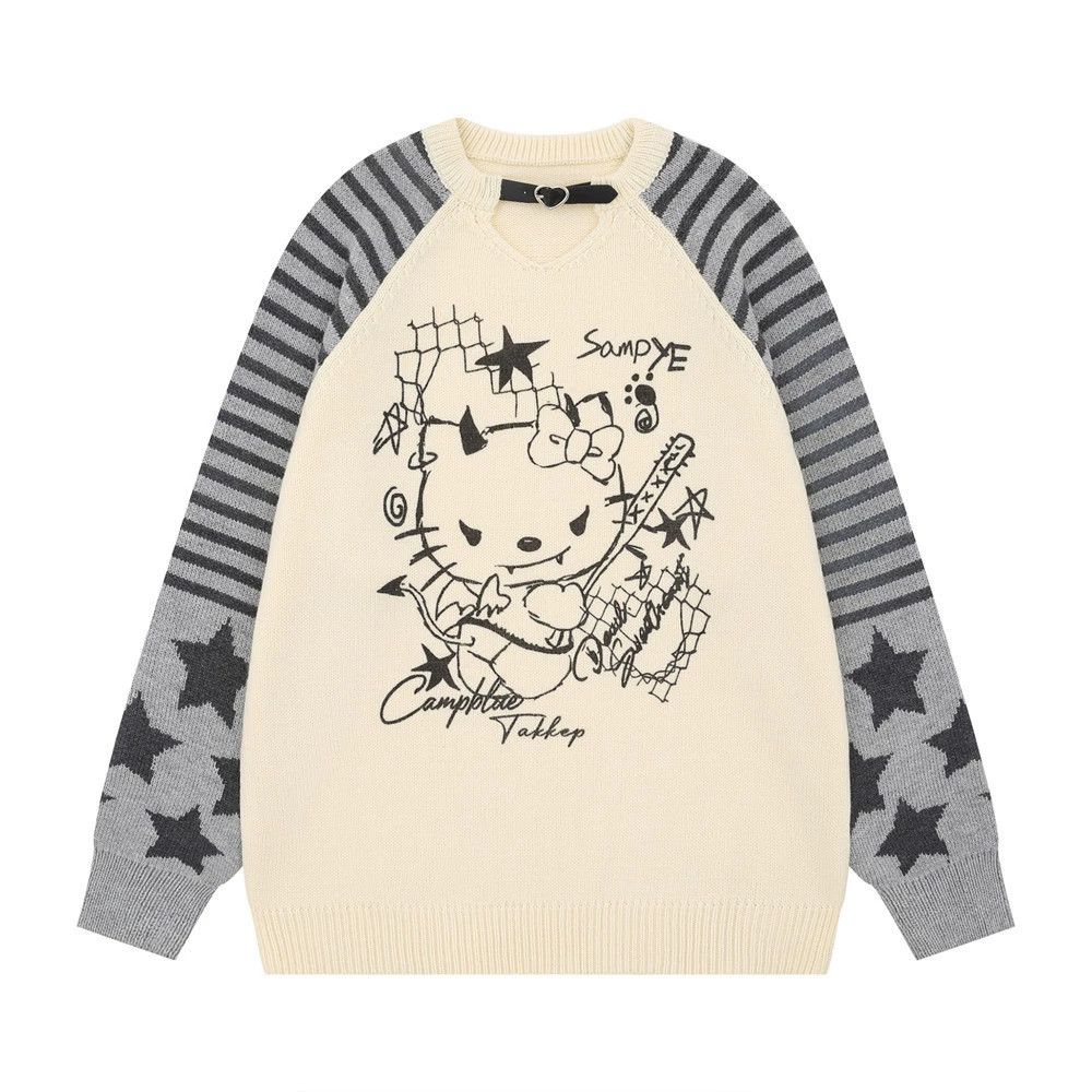 Vintage Boys' Hello Kitty cartoon print casual sweater Size US M / EU 48-50 / 2 - 1 Thumbnail