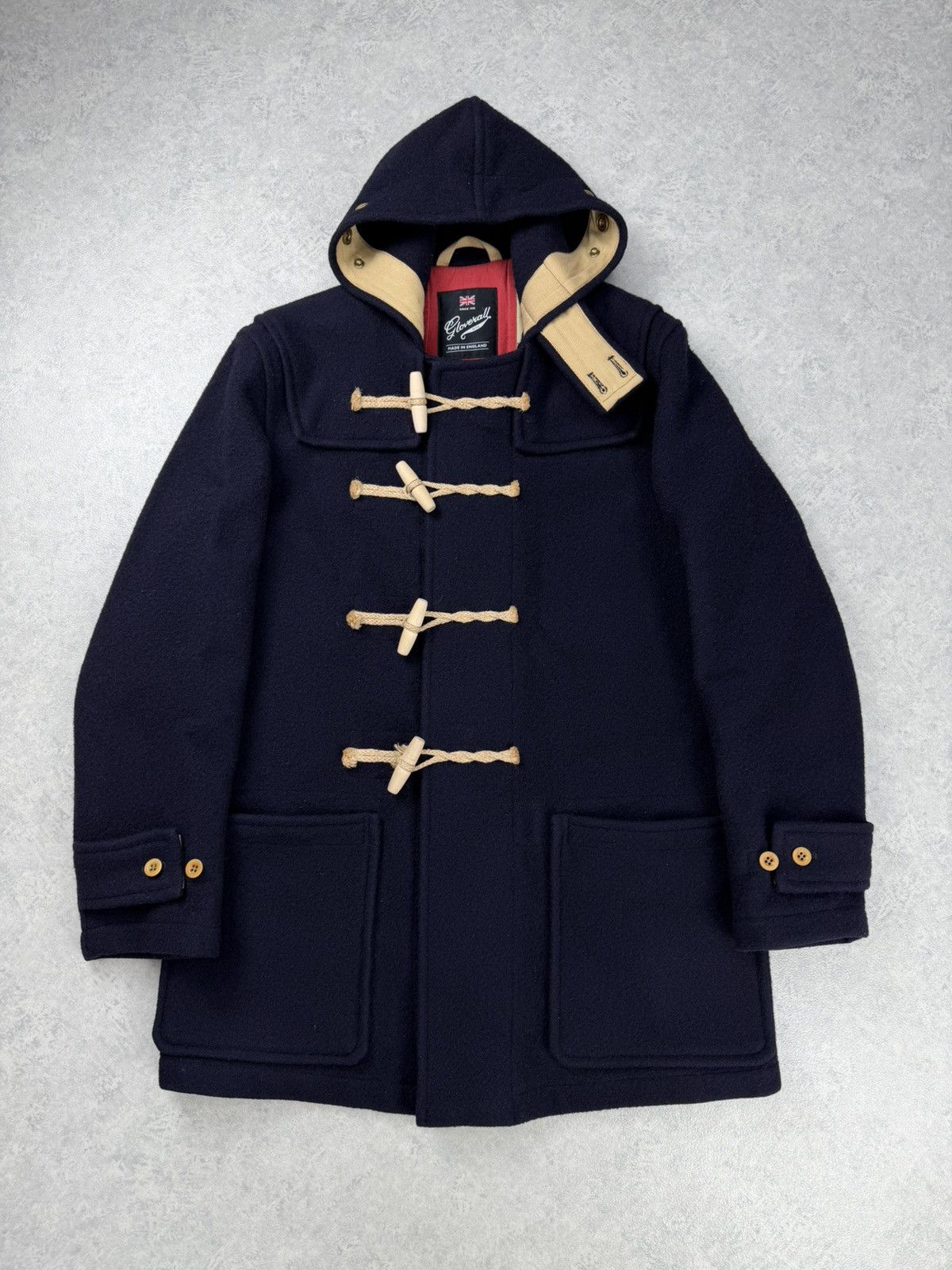 Gloverall Gloverall Monty Navy Duffle Coat Wool Mens S England Size US S / EU 44-46 / 1 - 1 Thumbnail