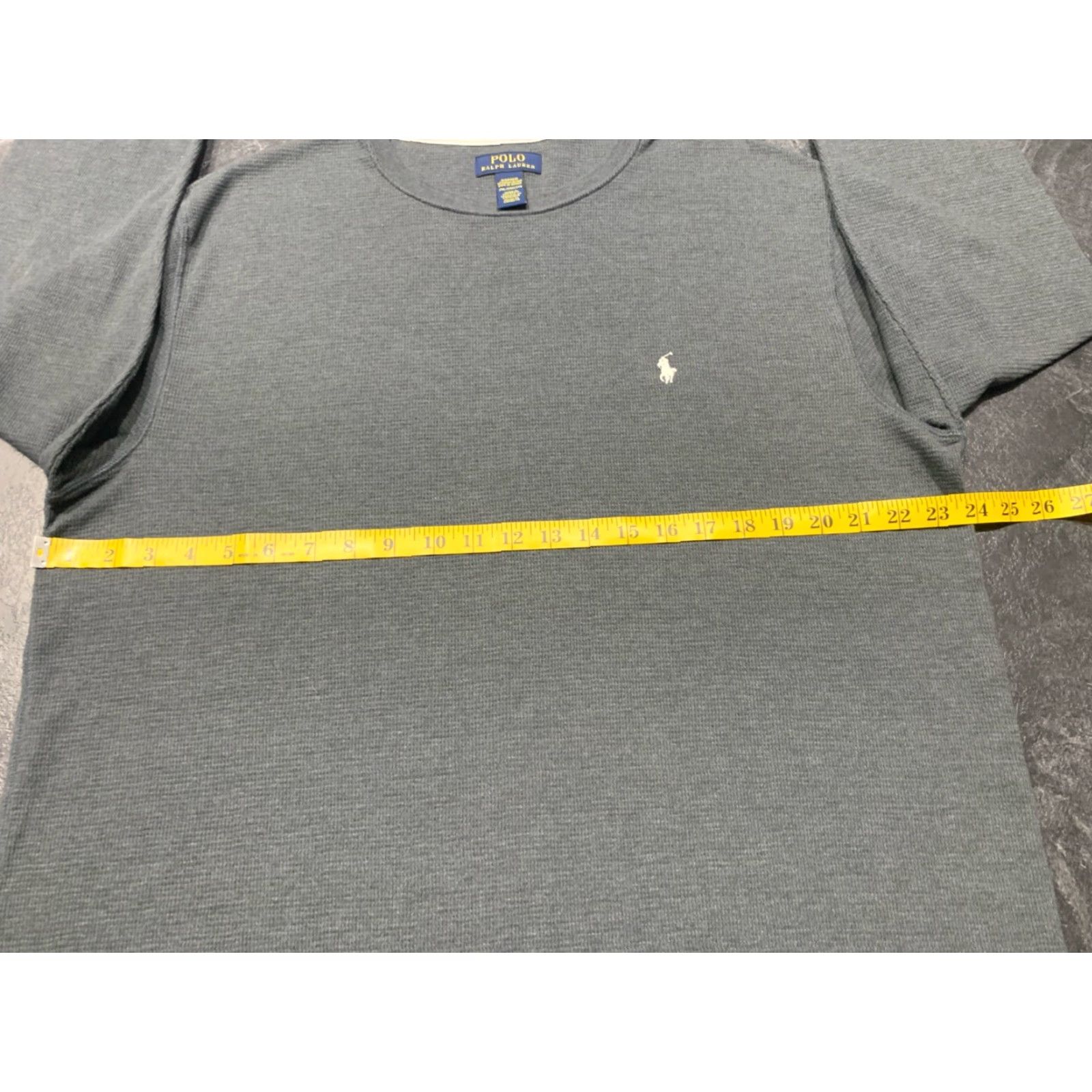 Polo Ralph Lauren Polo Ralph Lauren Thermal Shirt Men 2XL Long Sleeve Cotton Waffle Knit Gray Classic Size US XXL / EU 58 / 5 - 6 Thumbnail