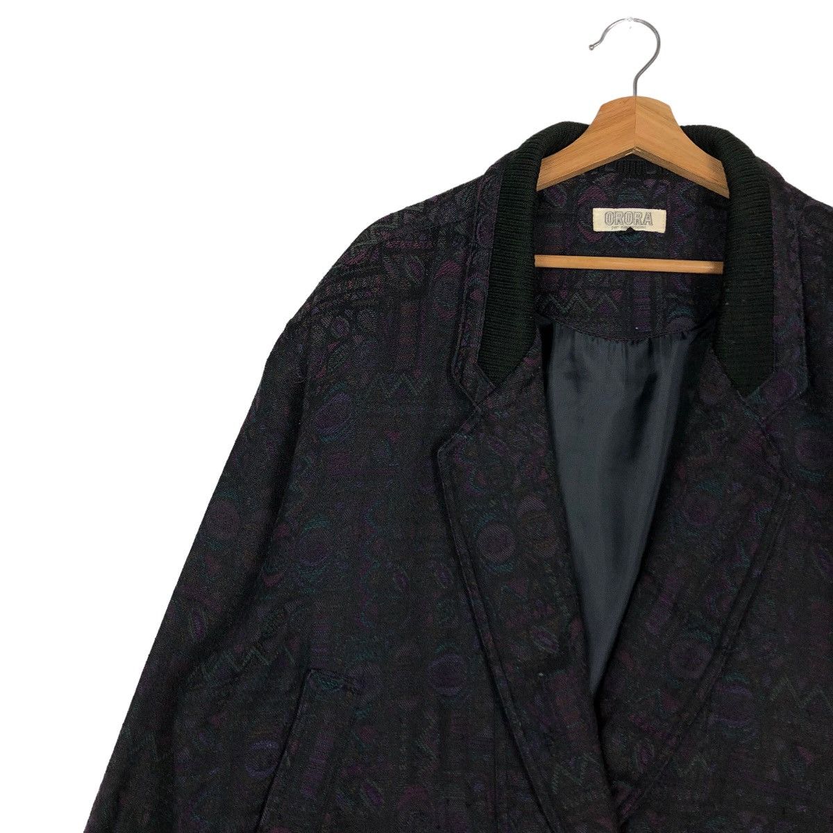 Japanese Brand Vintage Bomber Jacket Arora Full Print Double Breast Collar Size US L / EU 52-54 / 3 - 7 Thumbnail