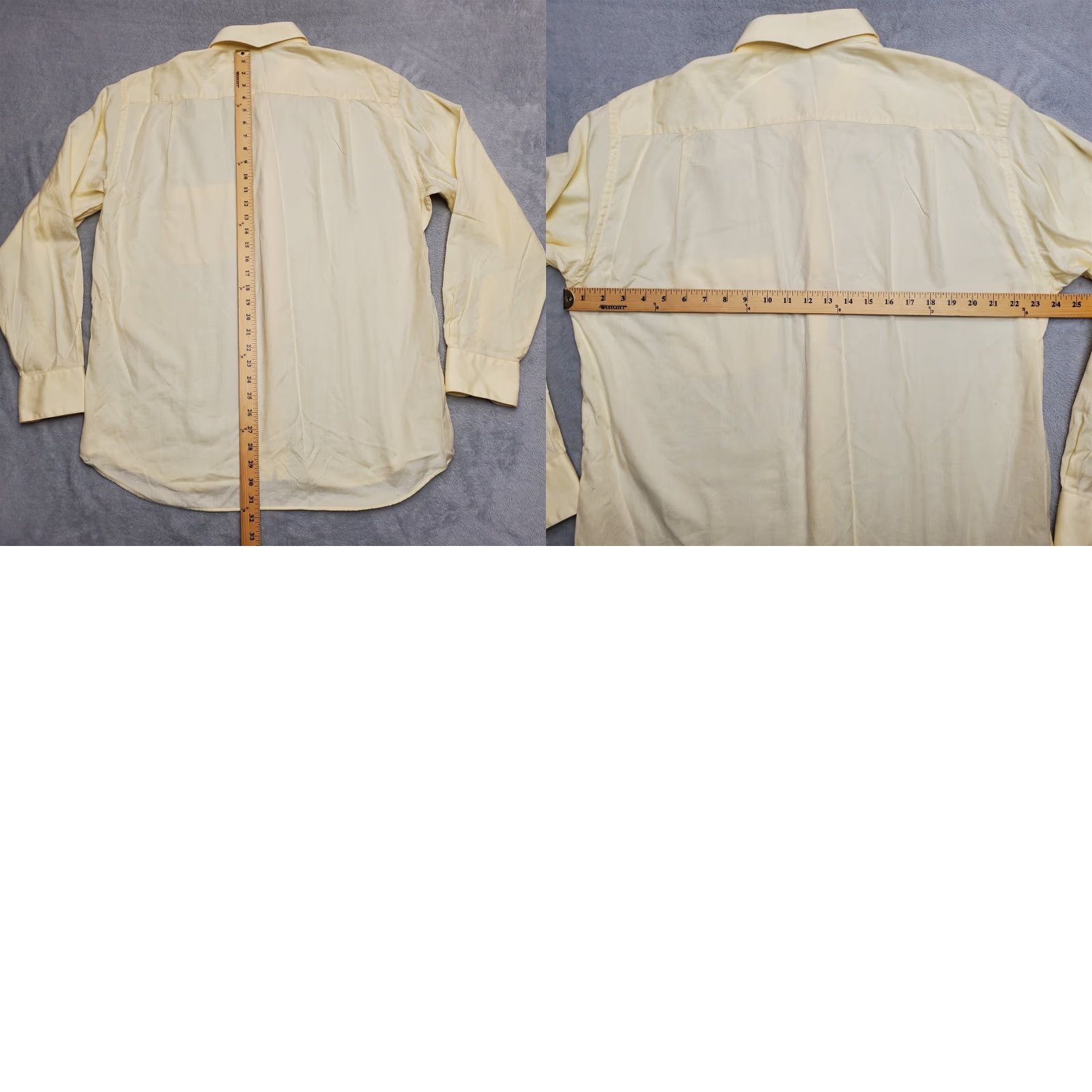 Vintage Lazo Shirt Mens 16.5 Yellow Long Sleeve Hidden Button Down 100% Cotton Italy Shirt Mens 16.5 Yellow Long Sleeve Button-Down Cotton Italy Size US XL / EU 56 / 4 - 8 Thumbnail