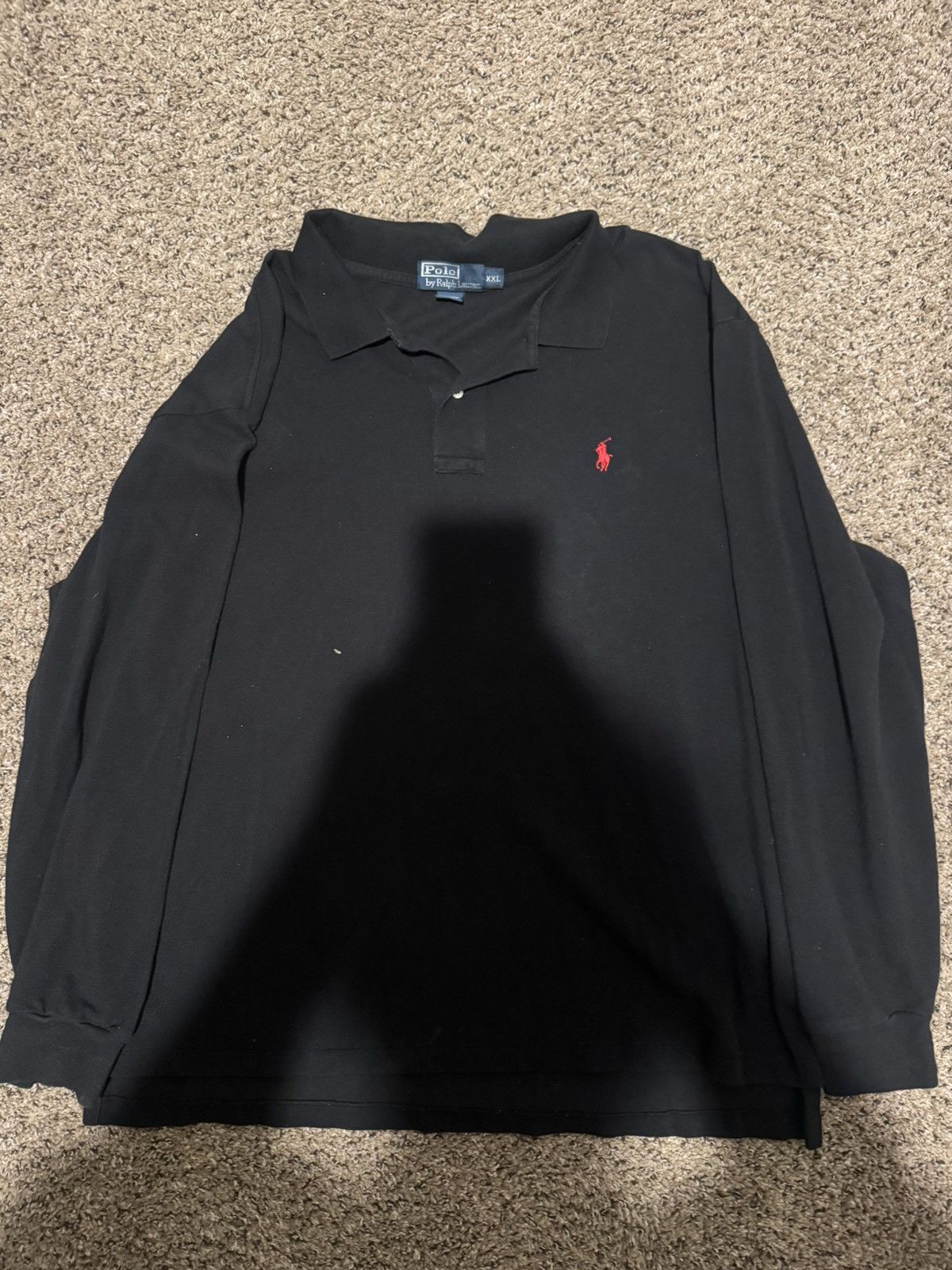 Polo Ralph Lauren Black Polo Ralph Lauren long sleeve polo shirt XXL Size US XXL / EU 58 / 5 - 2 Thumbnail