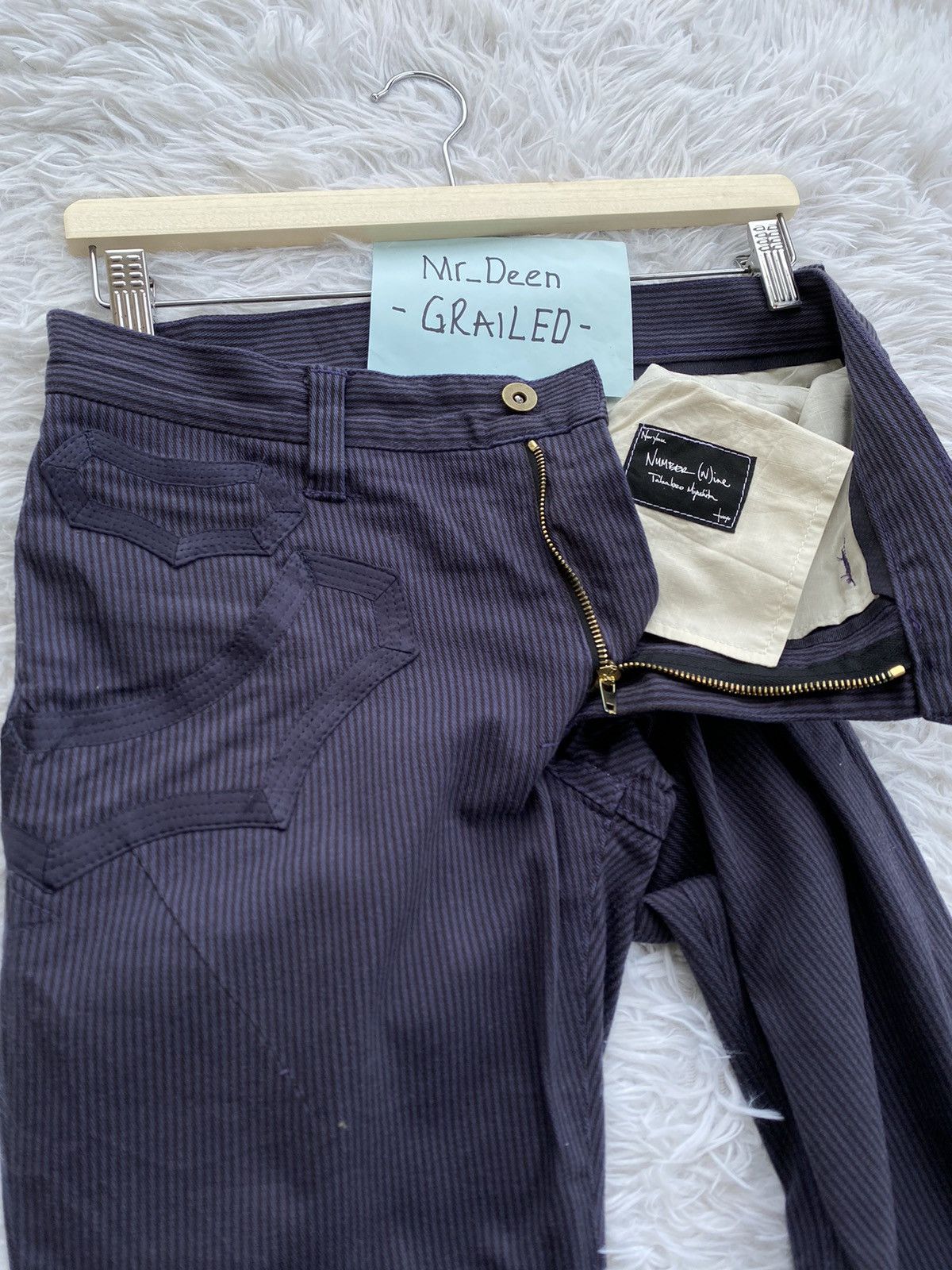 Number (N)ine Rare Vintage Number Nine Stripes Pants Size US 31 - 20 Thumbnail