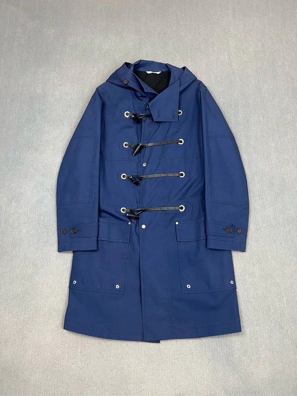Dior Dior XL Deep Blue Cotton Trench Coat 0089 Size US XL / EU 56 / 4 - 1 Thumbnail