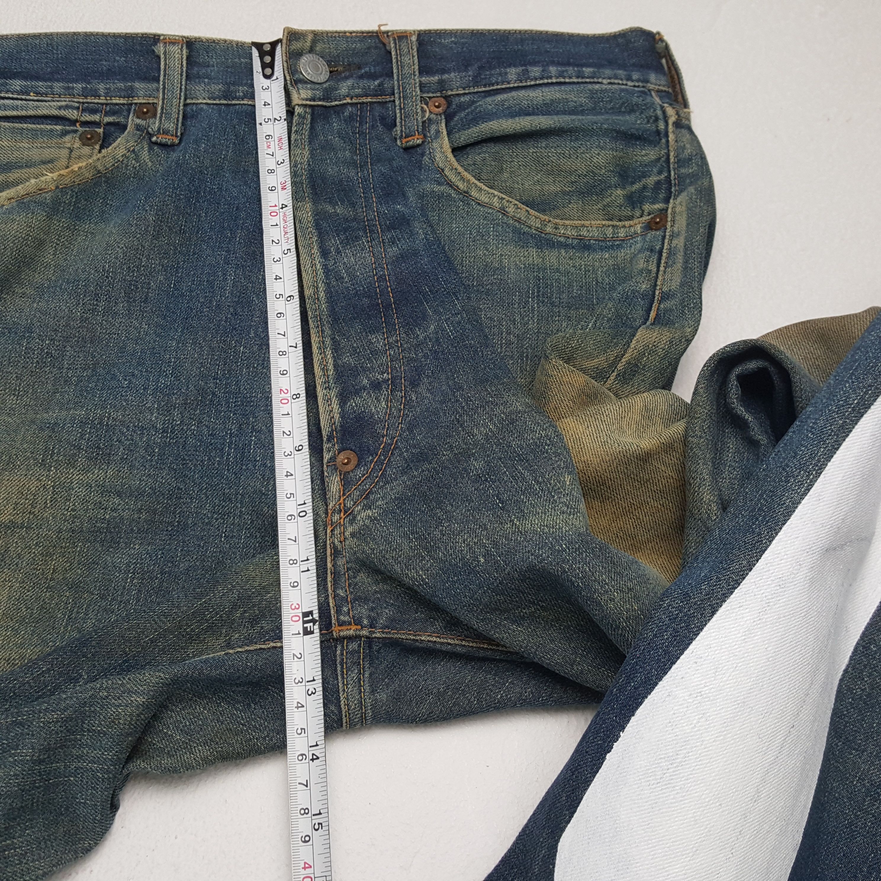 Evisu × Japanese Brand × Vintage Vintage EVISU Japanese Daicock Custom Style Distressed Jeans Size US 30 / EU 46 - 8 Thumbnail