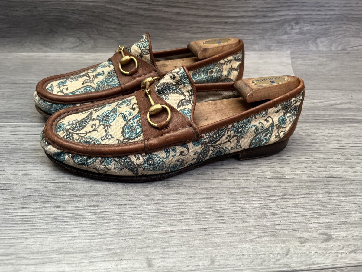 Gucci Gucci horsebit 1953 paisley floral loafers sz uk 8 Size US 9 / EU 42 - 4 Thumbnail