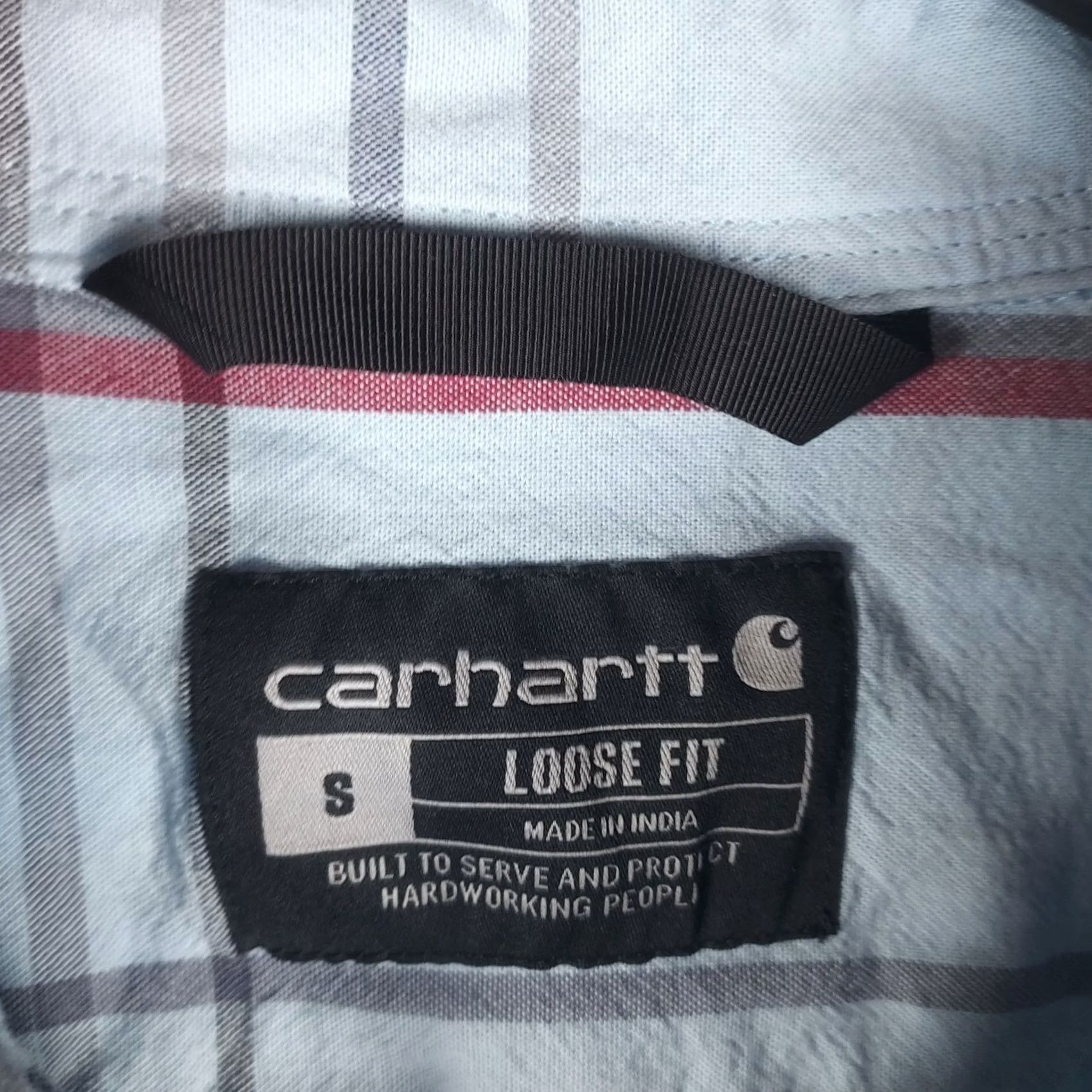 Carhartt VINTAGE Carhartt Shirt Mens Small Blue Plaid Short Sleeve Button Front 100% Cotton Relaxed Fit Pocketed Button-Down Collar Size US S / EU 44-46 / 1 - 4 Thumbnail