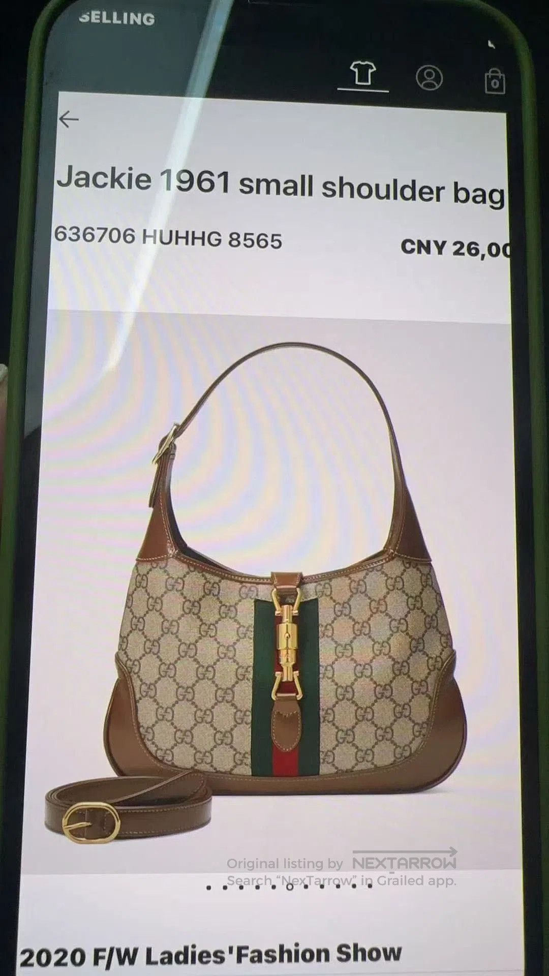 Gucci Gucci Jackie 1961 GG Monogram Bag. Size ONE SIZE - 8 Thumbnail