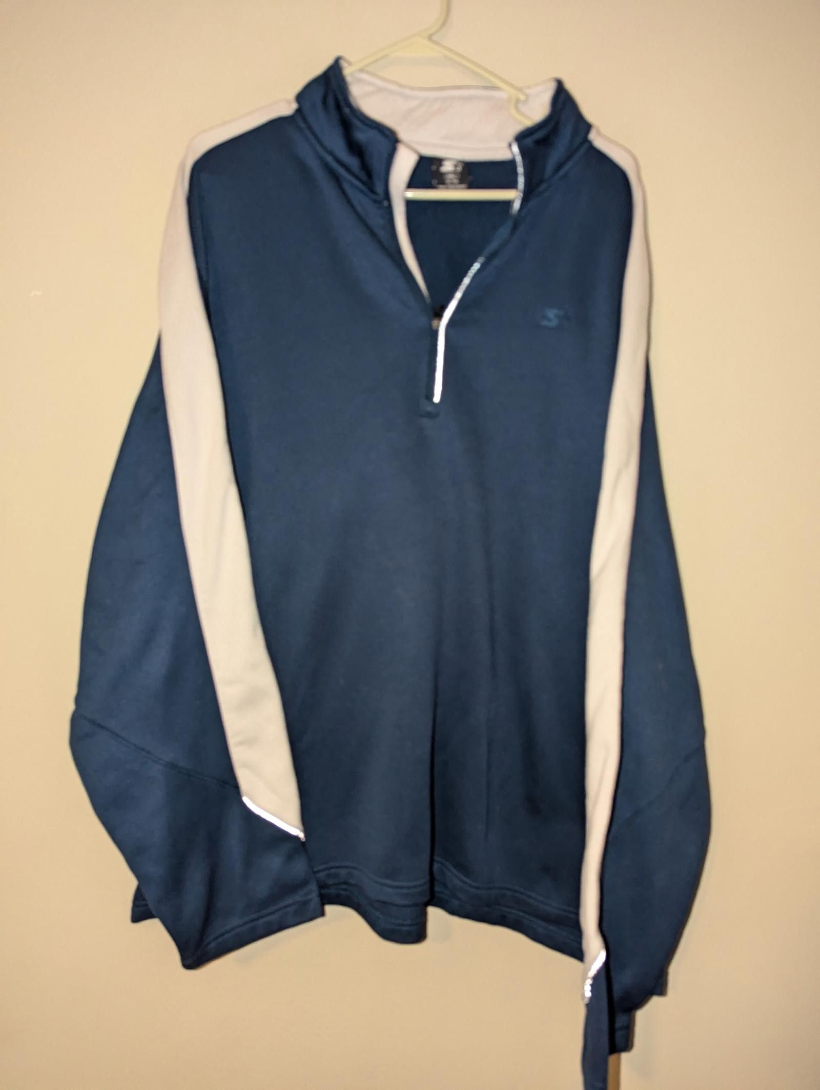 Starter Vintage Starter Men's 1/4 Zip Pullover Sweatshirt - Size 3XL Size US XXL / EU 58 / 5 - 2 Thumbnail