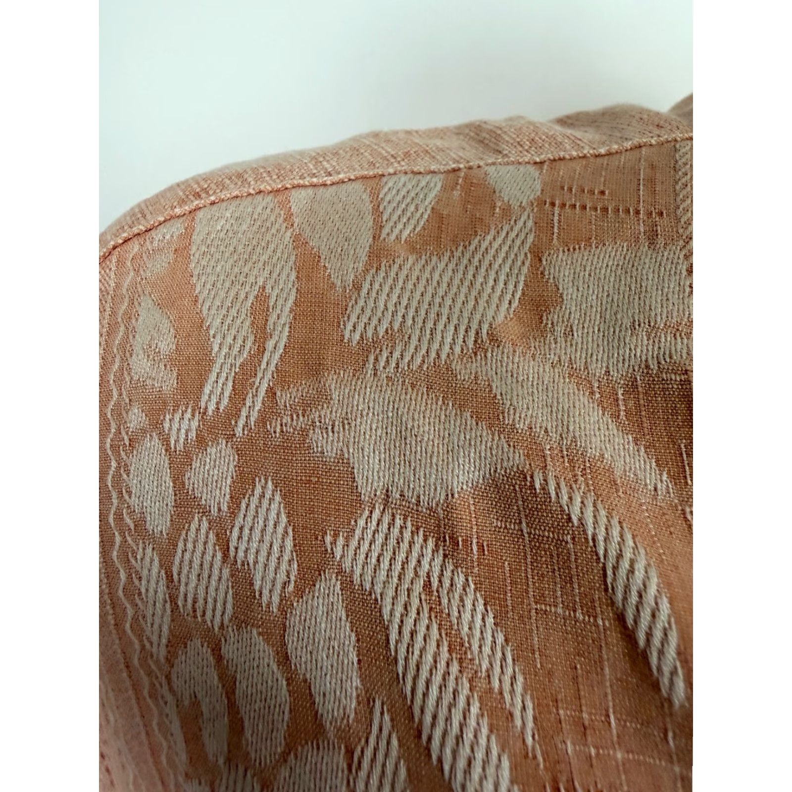 Vintage VINTAGE Caribbean Silk Blend Shirt Men L Floral Jacquard Panel Minimal Camp Garment Dyed Size US L / EU 52-54 / 3 - 4 Thumbnail