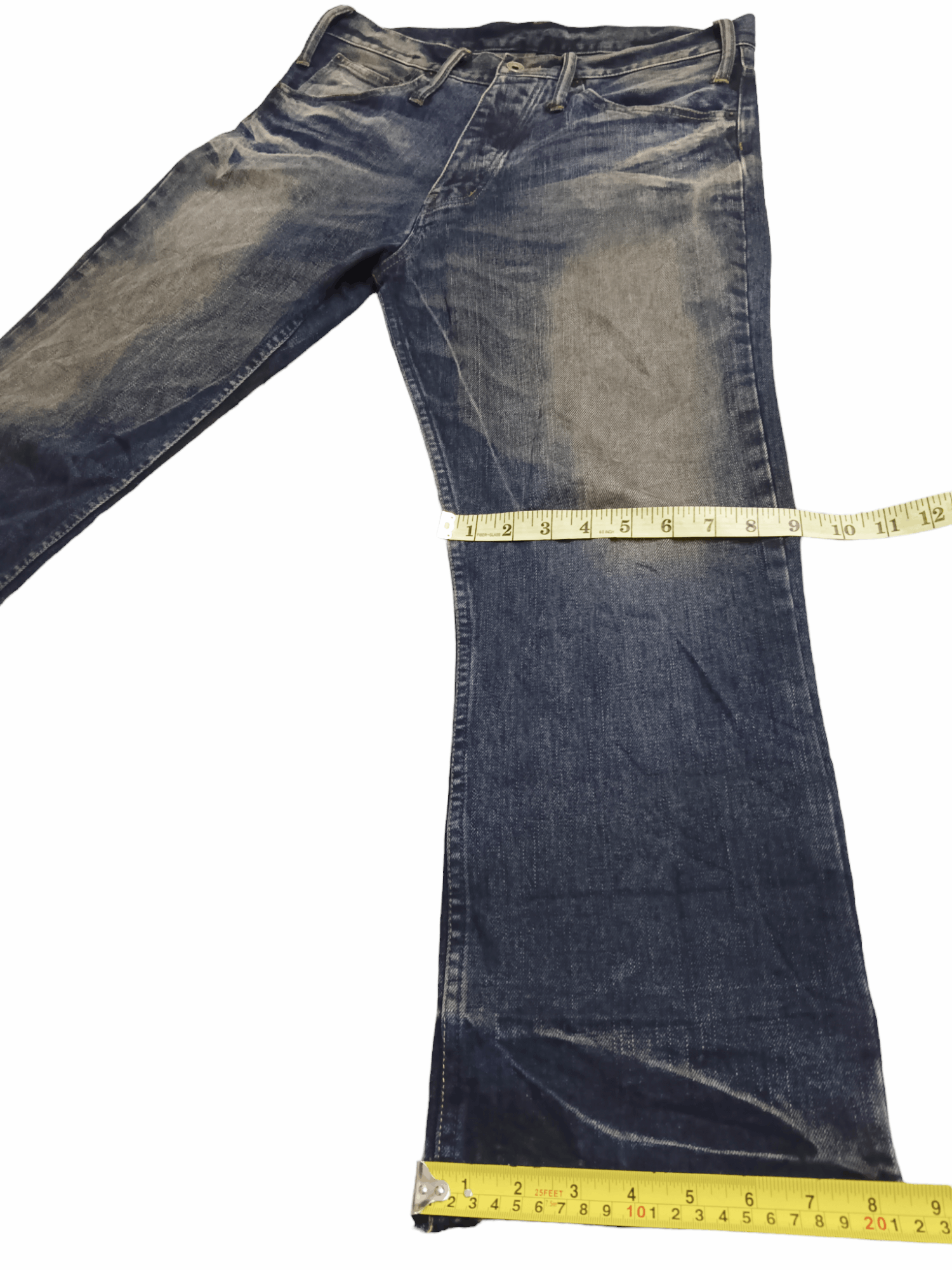 Le Grande Bleu (L.G.B.) LGB Distressed Vintage Wash Denim Jeans - Japan Exclusive Size US 33 - 9 Thumbnail