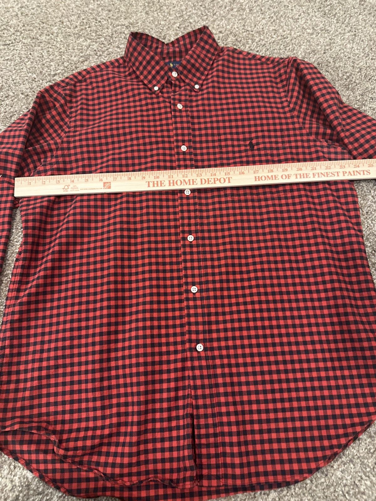 Polo Ralph Lauren Polo Ralph Lauren Red Black Gingham Button Down (XL) Size US XL / EU 56 / 4 - 6 Thumbnail