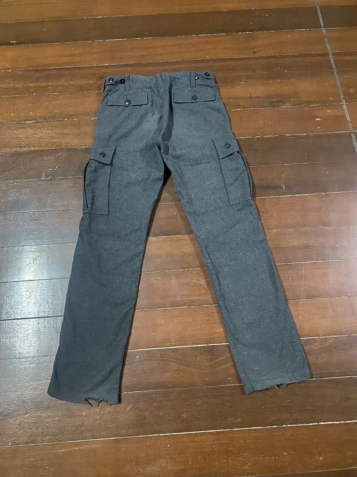 Japanese Brand FIRE 🔥 BACK NUMBER CARGO PANTS WOOL Size US 34 / EU 50 - 12 Thumbnail