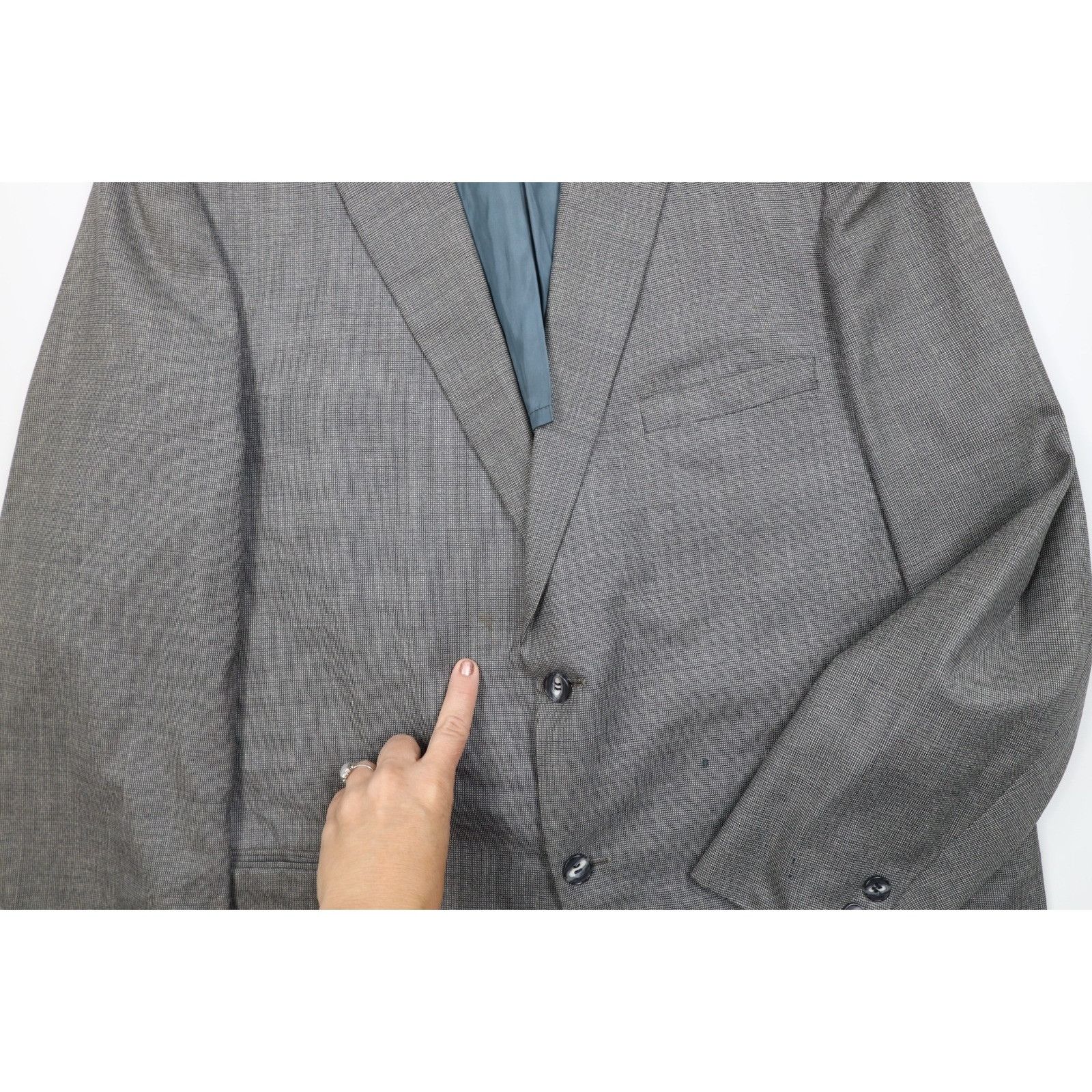 Vintage Vintage 60s Macys Distressed Wool 2 Piece Suit Size 44R - 6 Thumbnail
