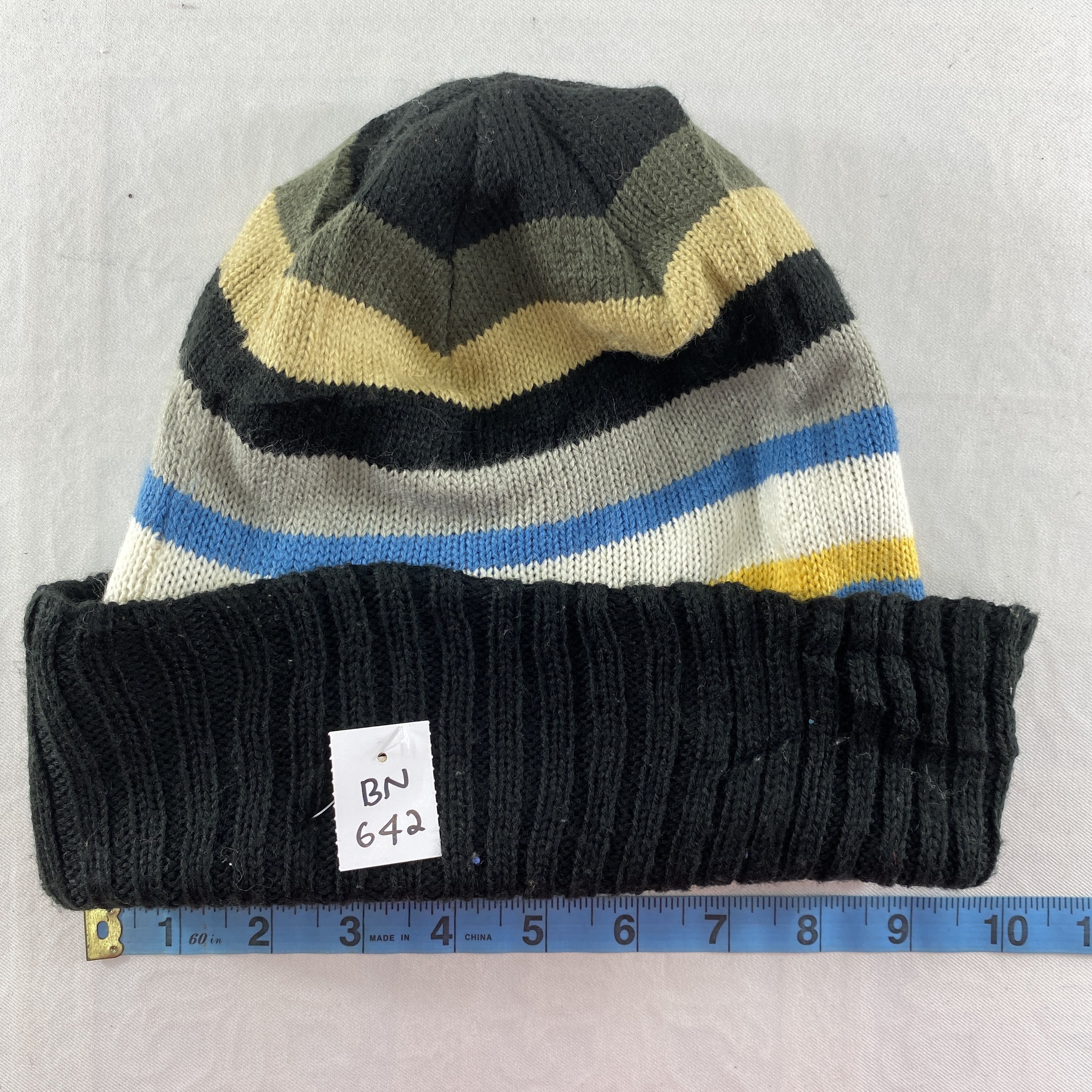 Japanese Brand AWAW by Junko Shimada Stripes Snow Cap Hat Beanie -BN642 Size ONE SIZE - 4 Thumbnail